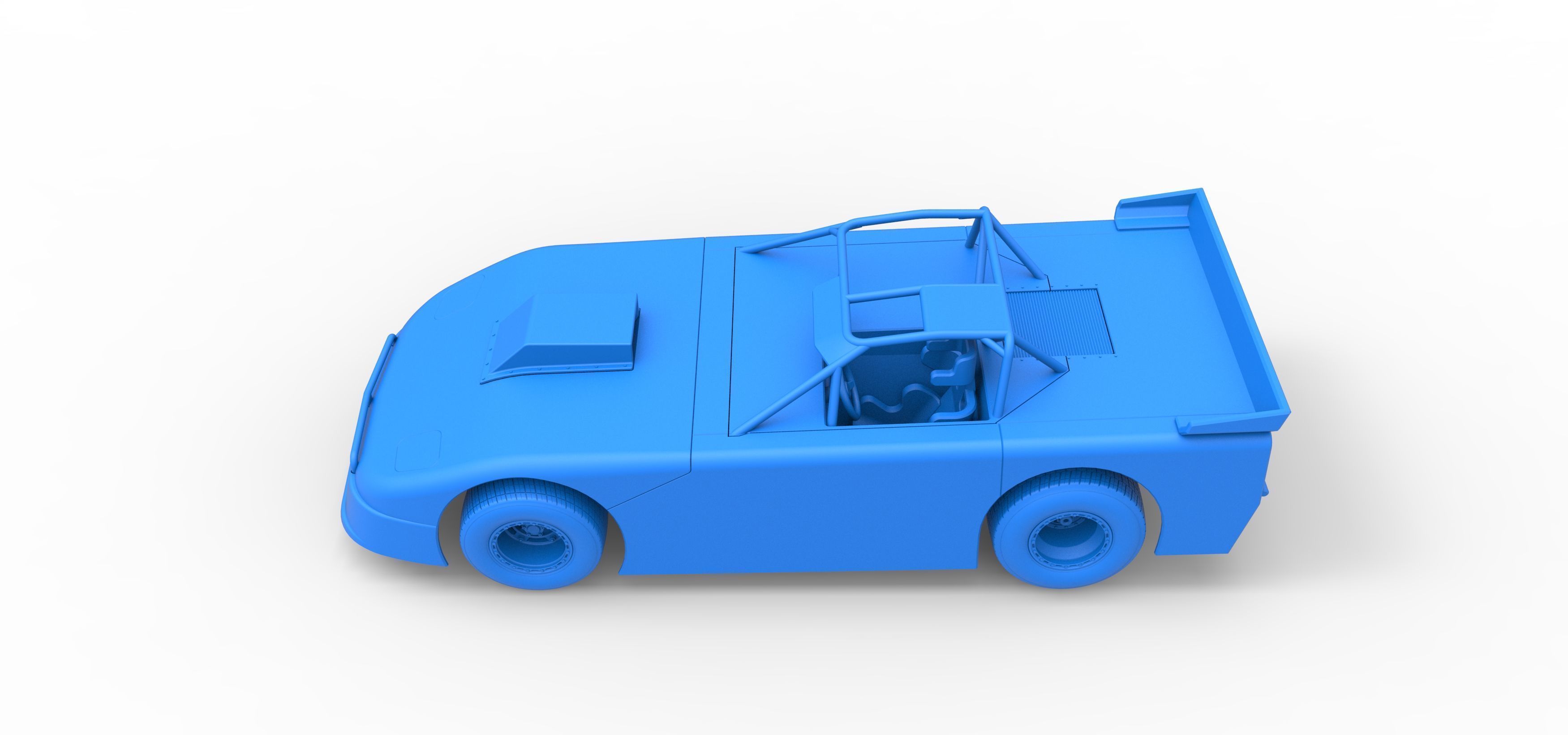 New Zealand Super Saloon race car Version 2 Scale 1 to 25 3D print model_37