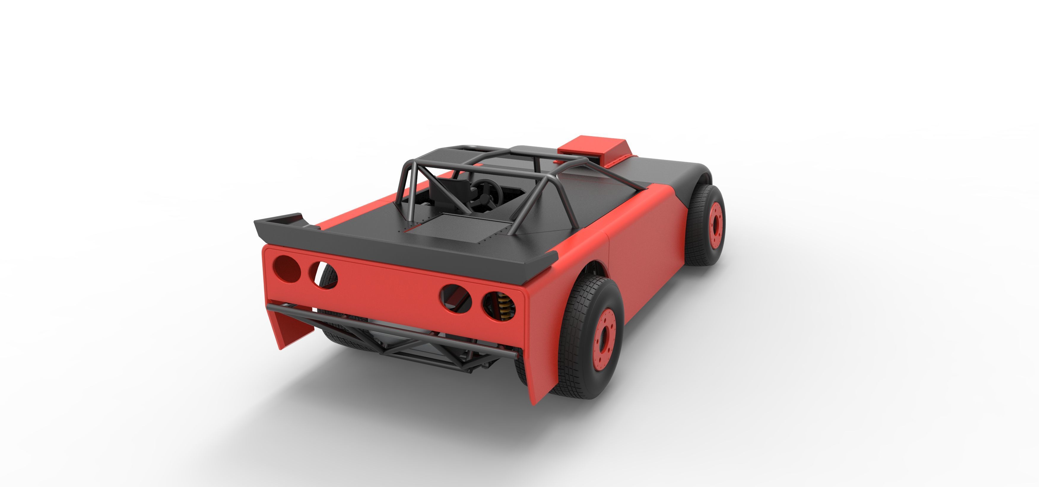 New Zealand Super Saloon race car Version 2 Scale 1 to 25 3D print model_18