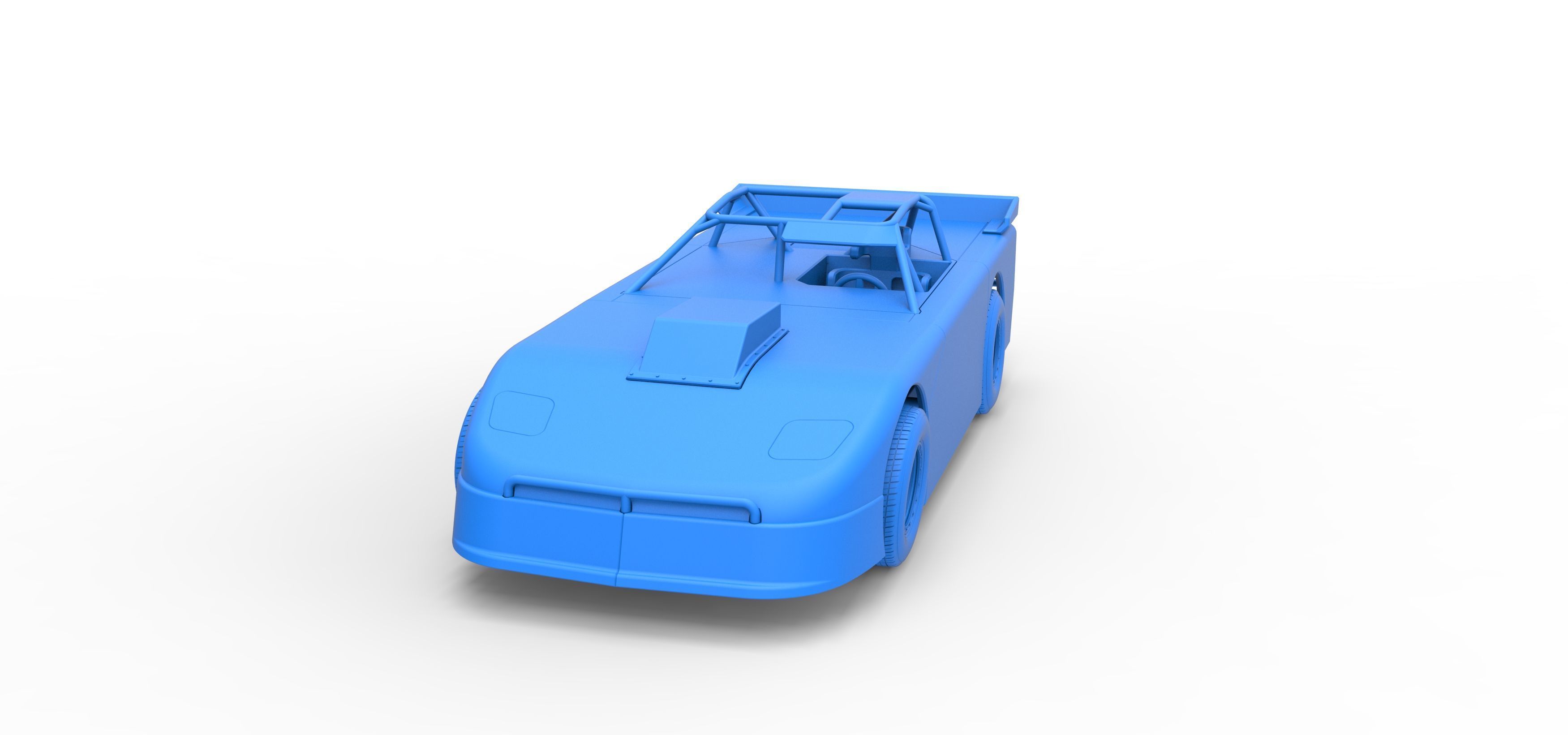 New Zealand Super Saloon race car Version 2 Scale 1 to 25 3D print model_32