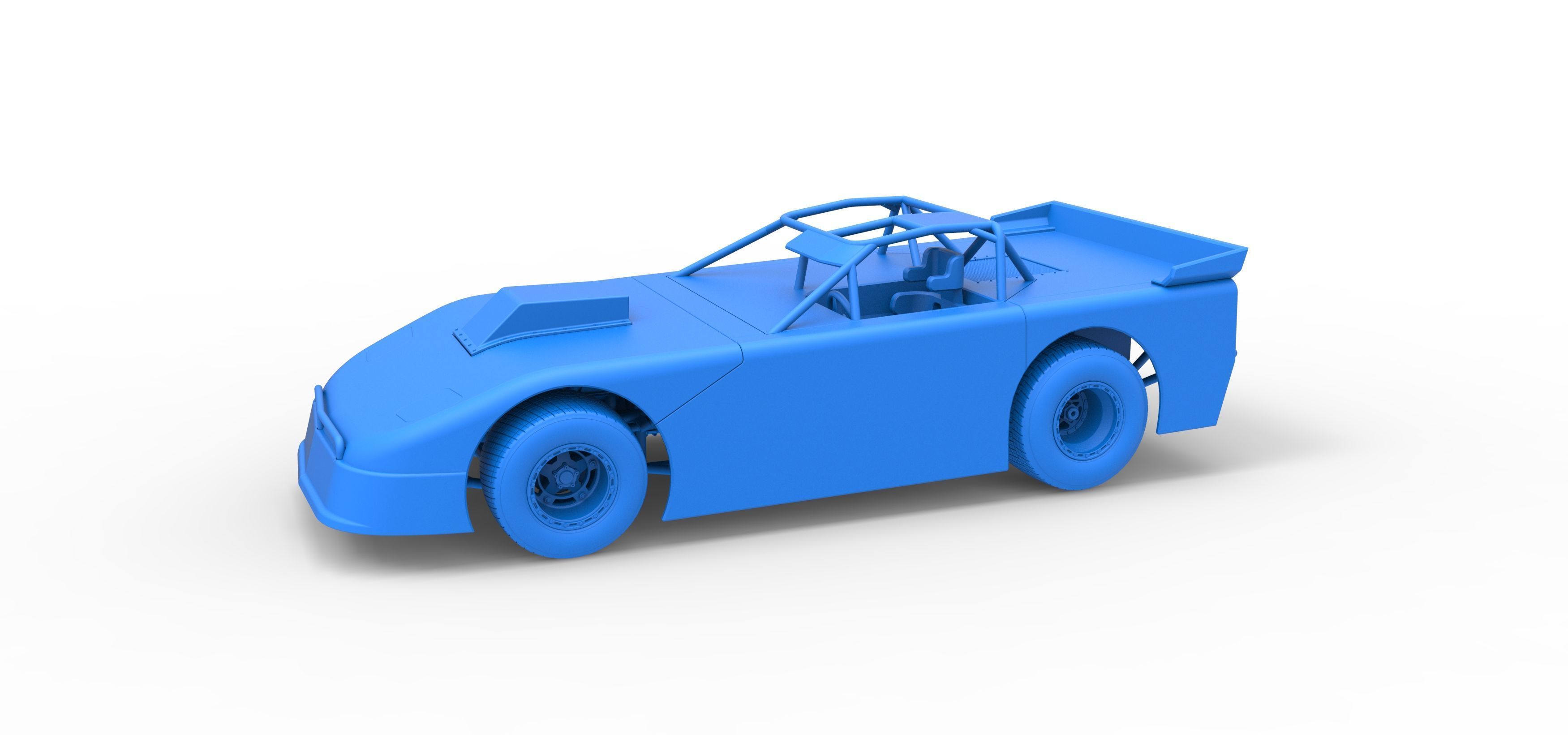 New Zealand Super Saloon race car Version 2 Scale 1 to 25 3D print model_28