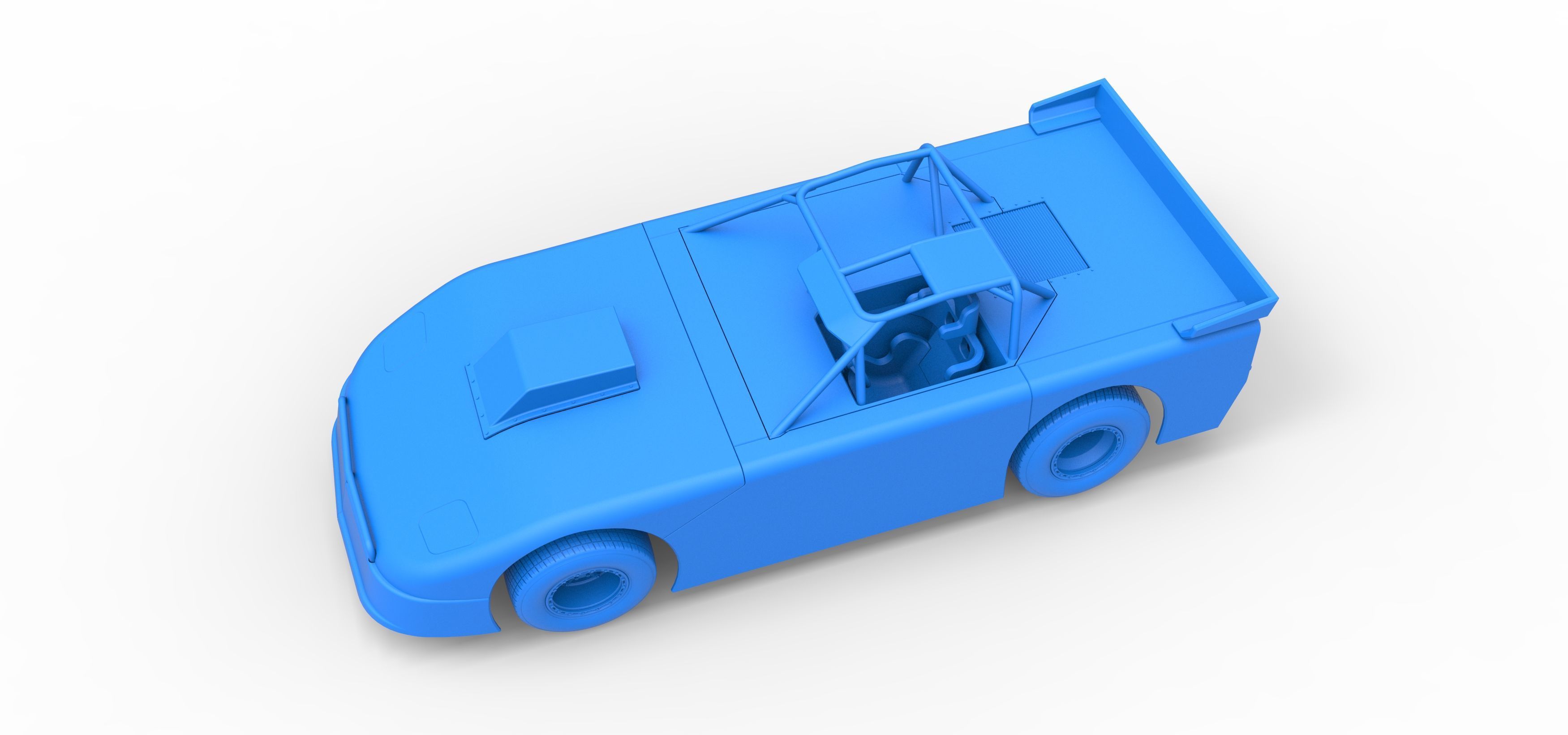 New Zealand Super Saloon race car Version 2 Scale 1 to 25 3D print model_31