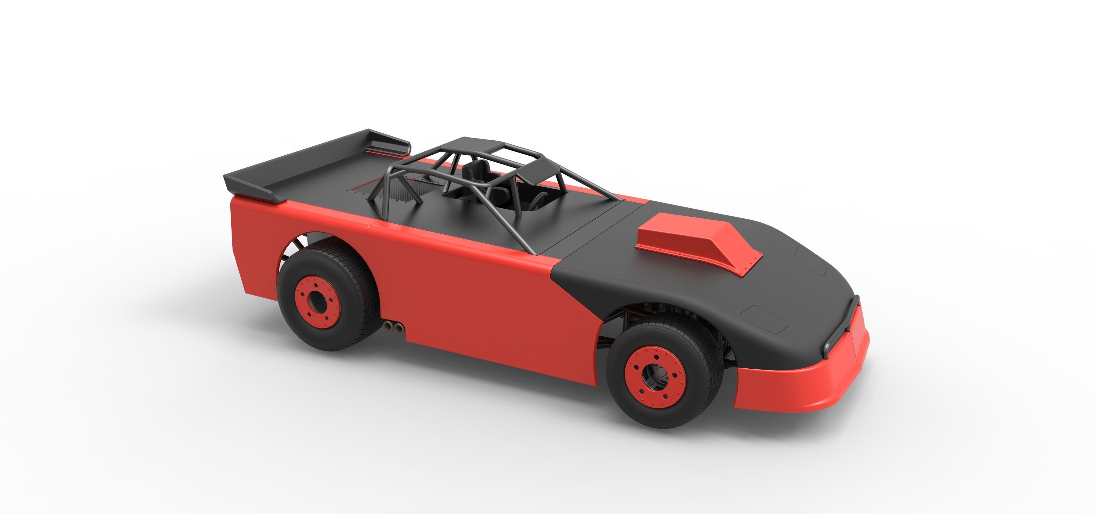 New Zealand Super Saloon race car Version 2 Scale 1 to 25 3D print model_24