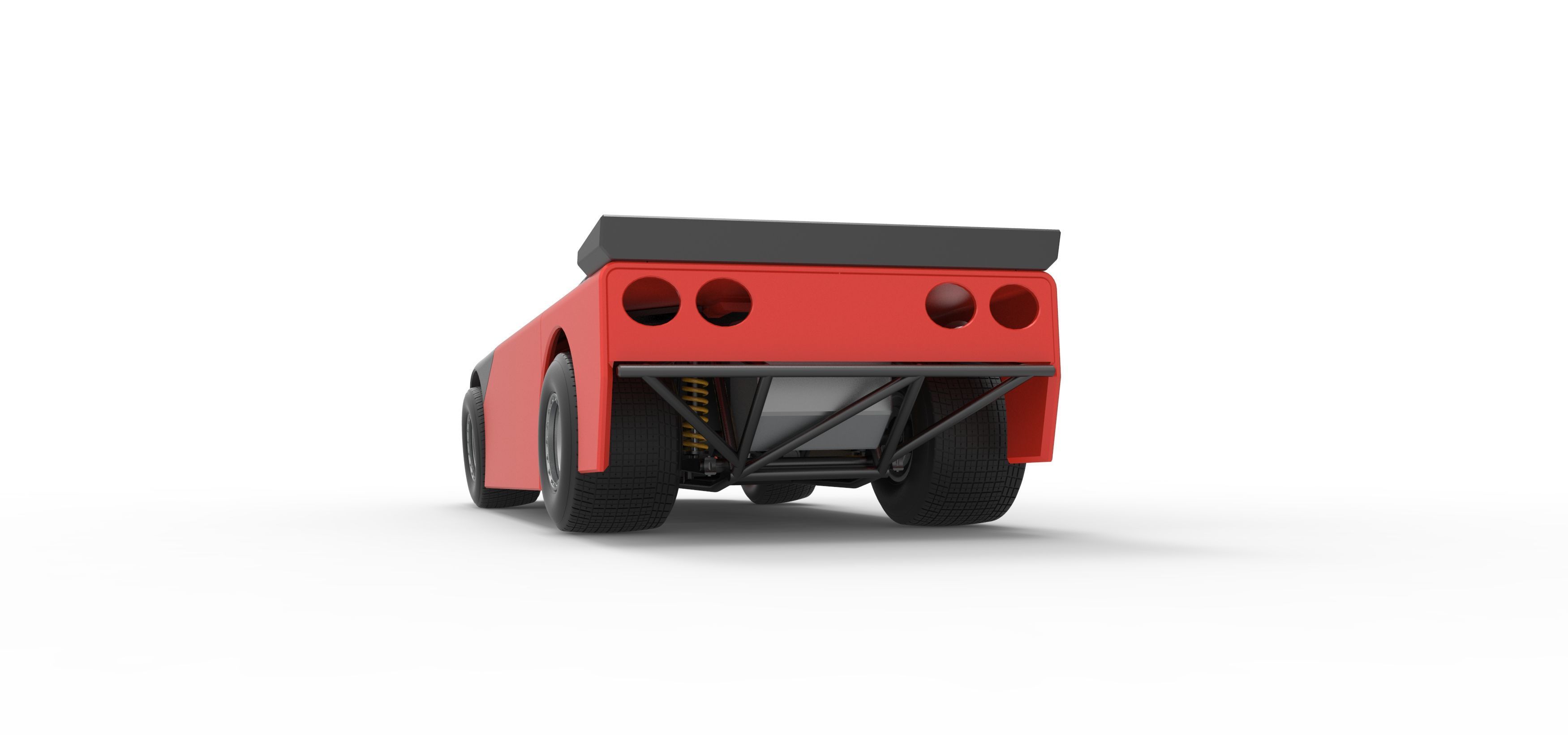 New Zealand Super Saloon race car Version 2 Scale 1 to 25 3D print model_15