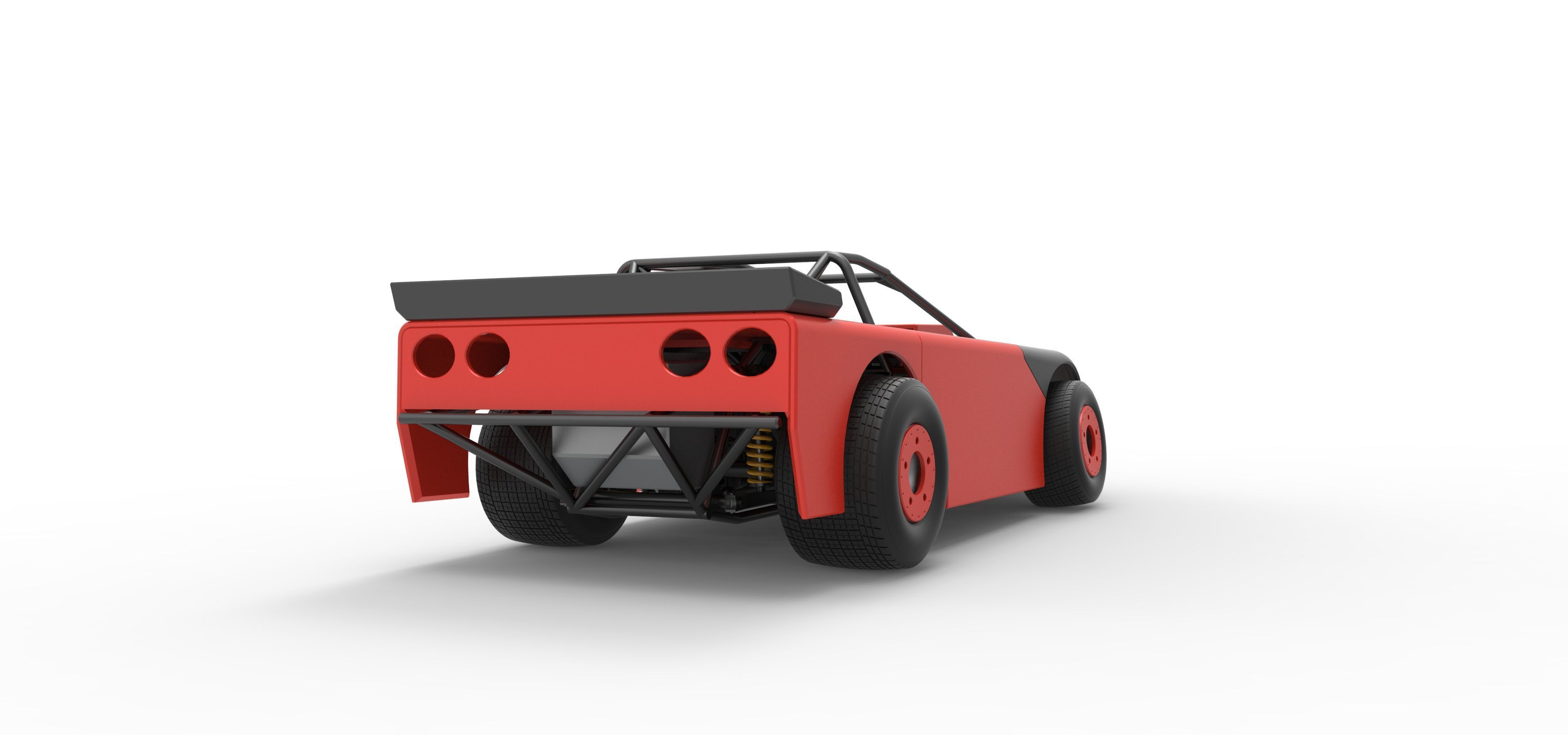 New Zealand Super Saloon race car Version 2 Scale 1 to 25 3D print model_19