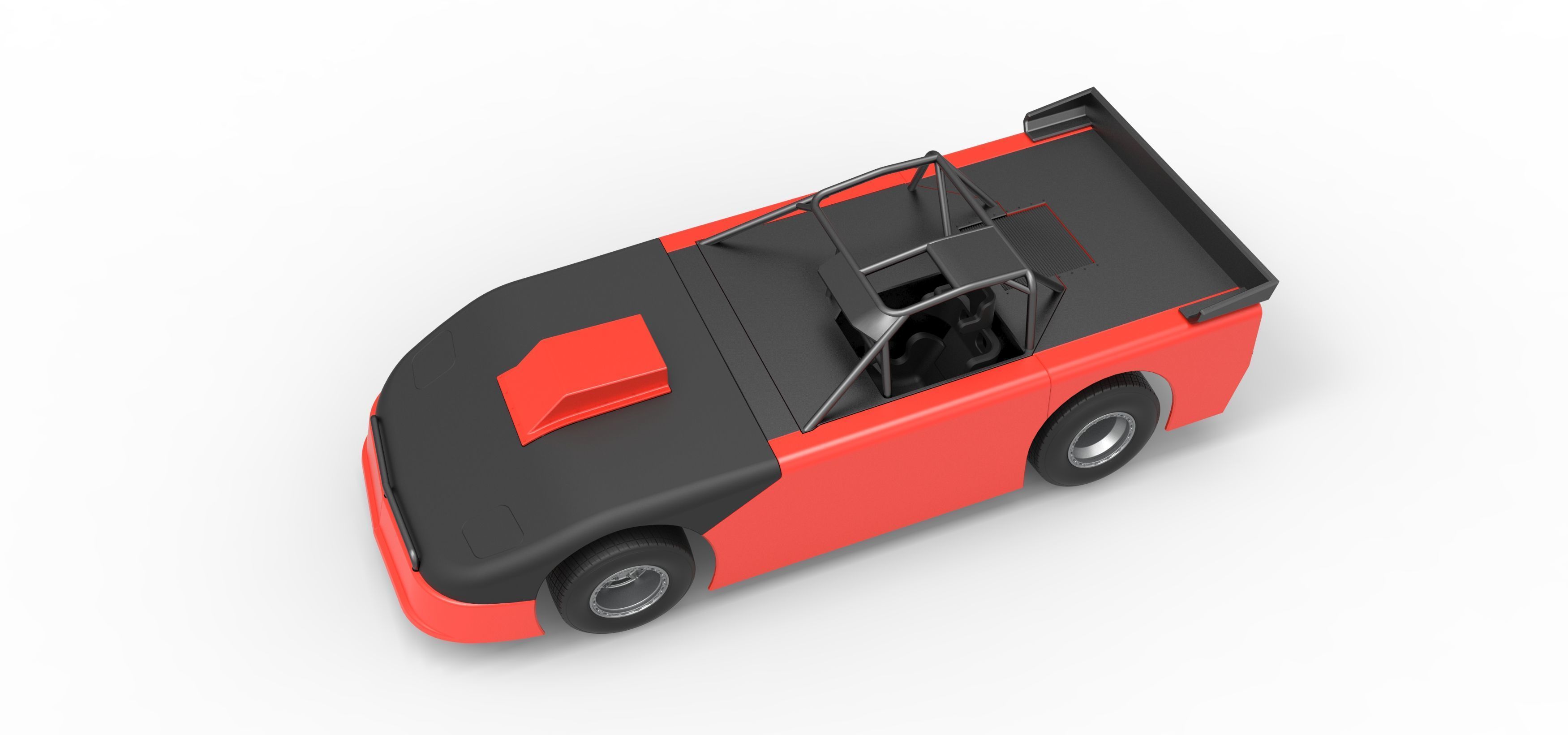 New Zealand Super Saloon race car Version 2 Scale 1 to 25 3D print model_4