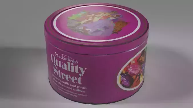 Old Quality Street Chocolate Sweet Tin