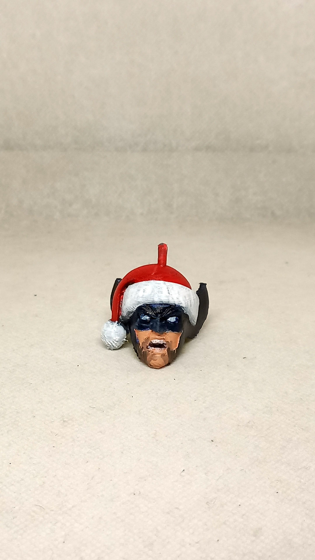 santa wolverine keychain  3D print model_1