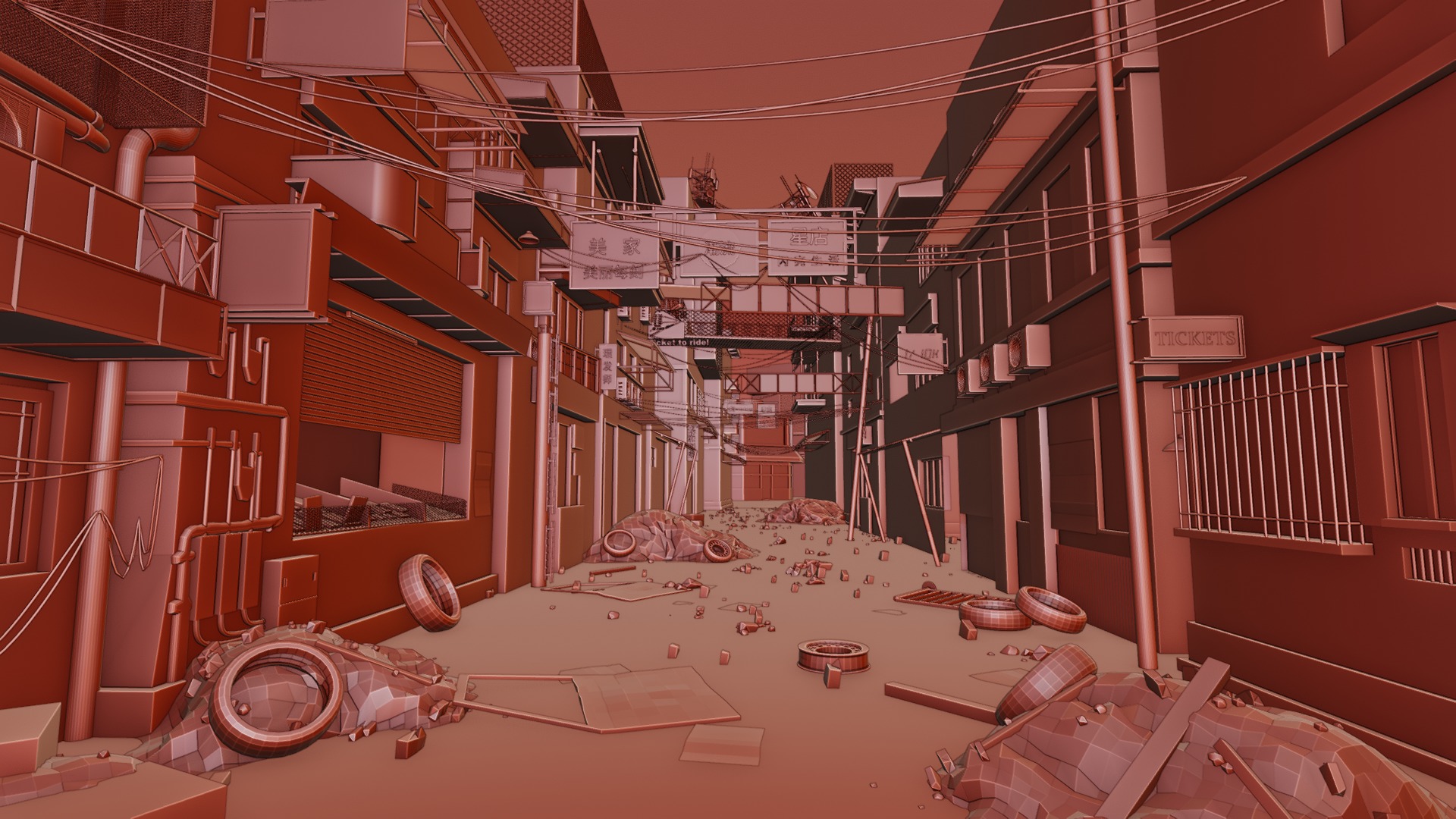 Abandoned town 3D model_19