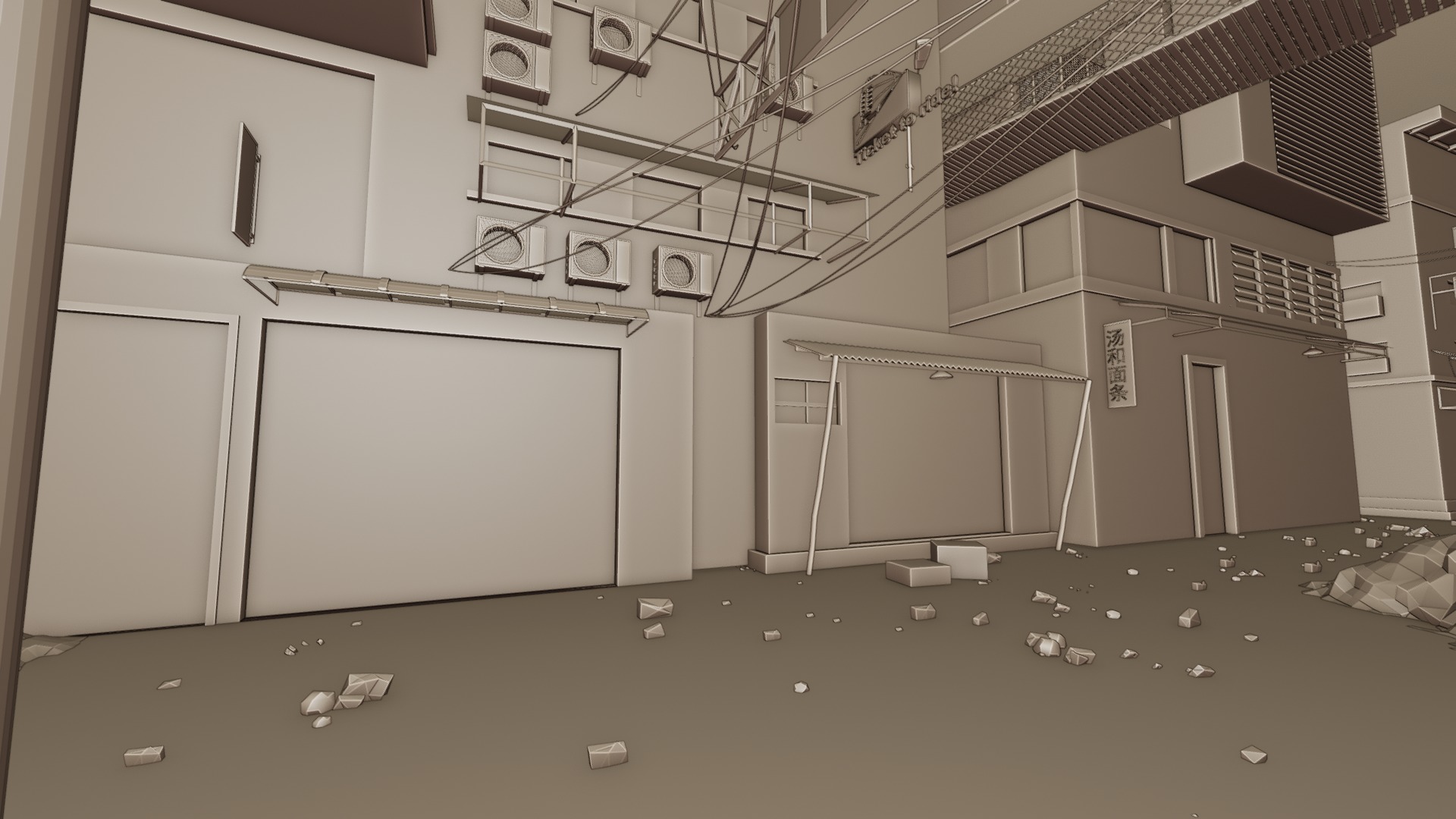 Abandoned town 3D model_29