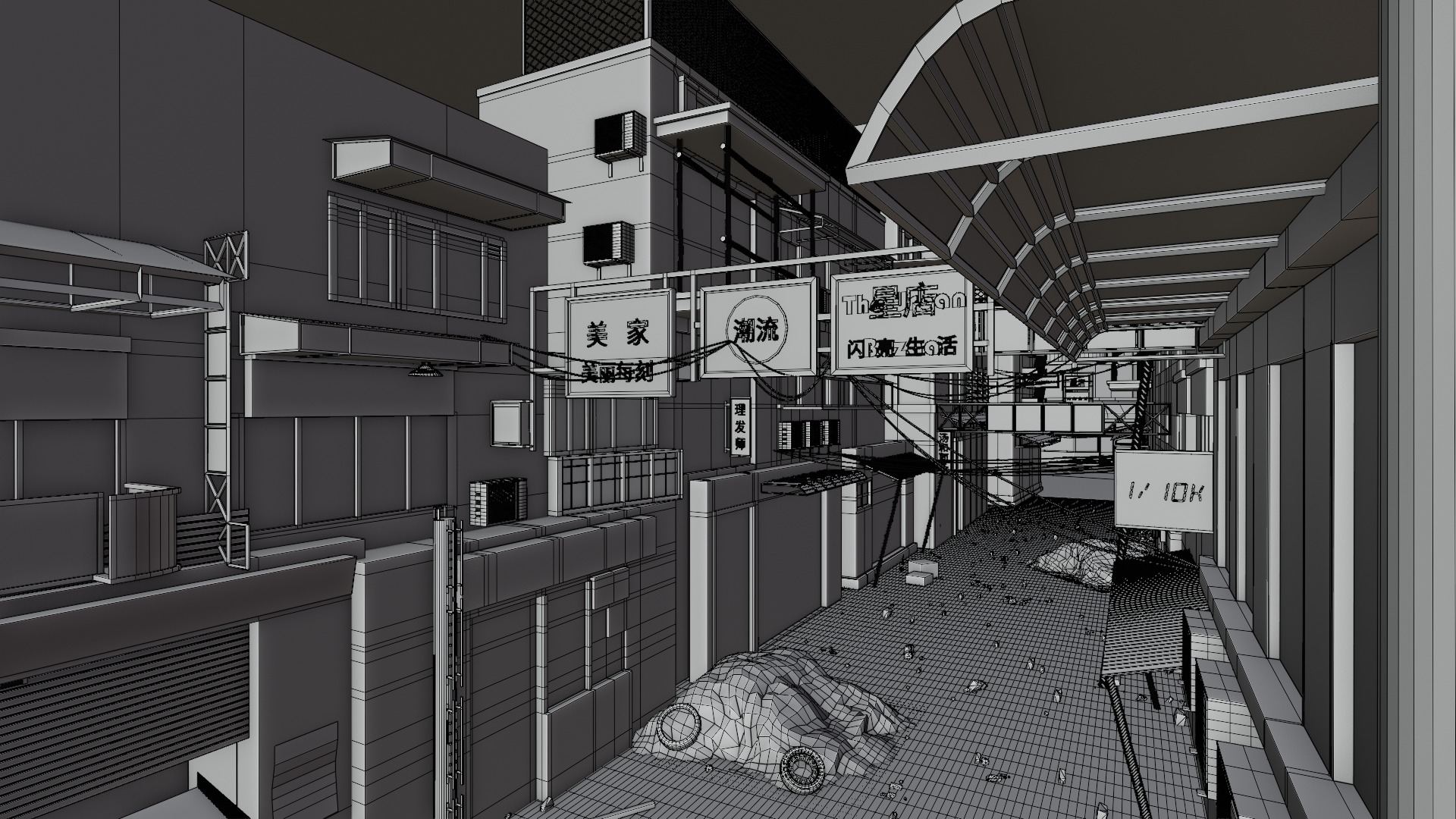 Abandoned town 3D model_14