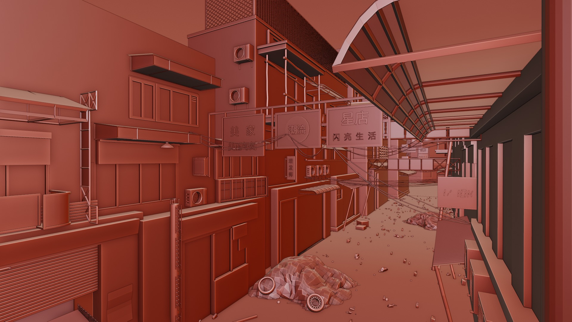 Abandoned town 3D model_20