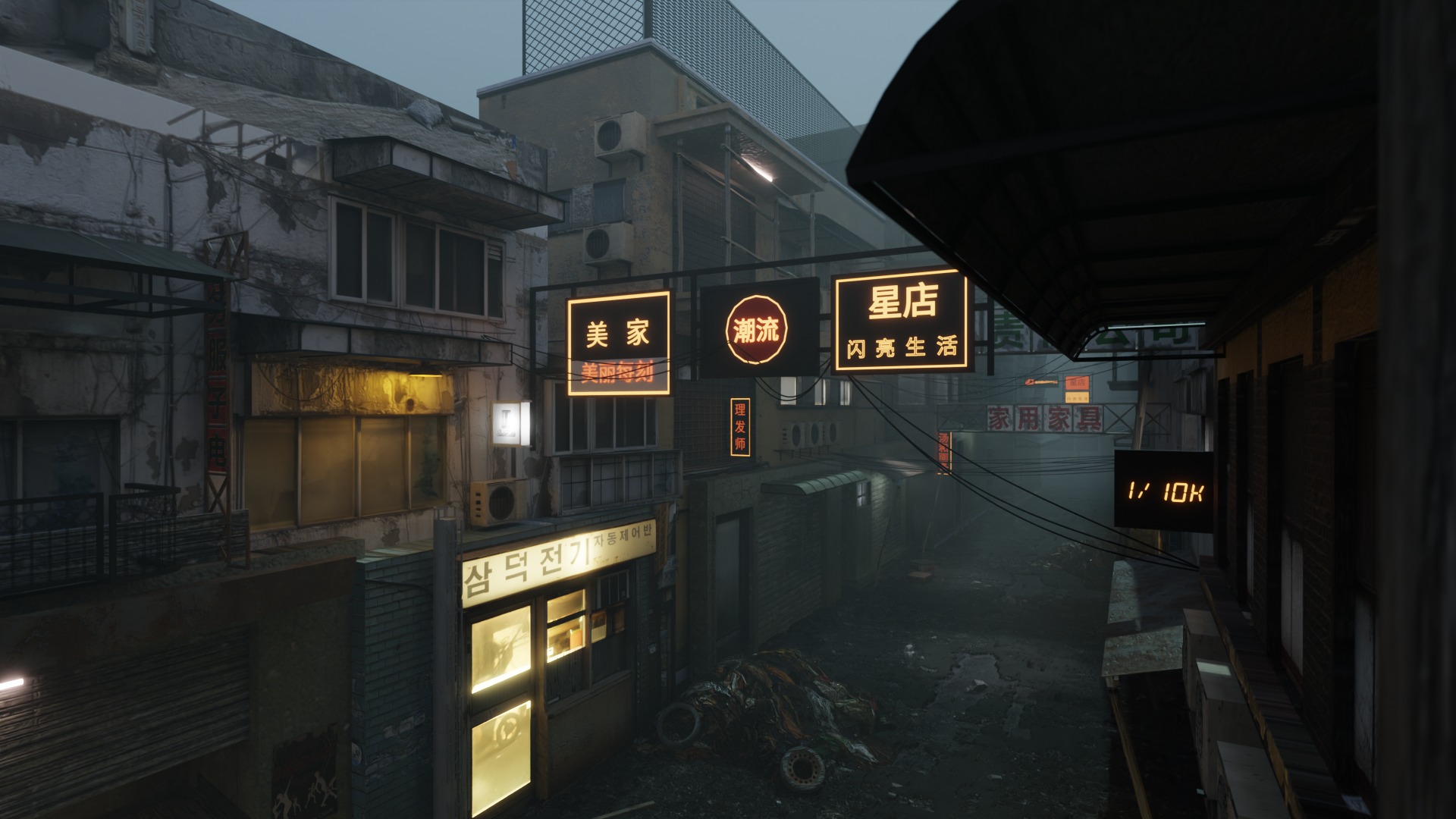 Abandoned town 3D model_2