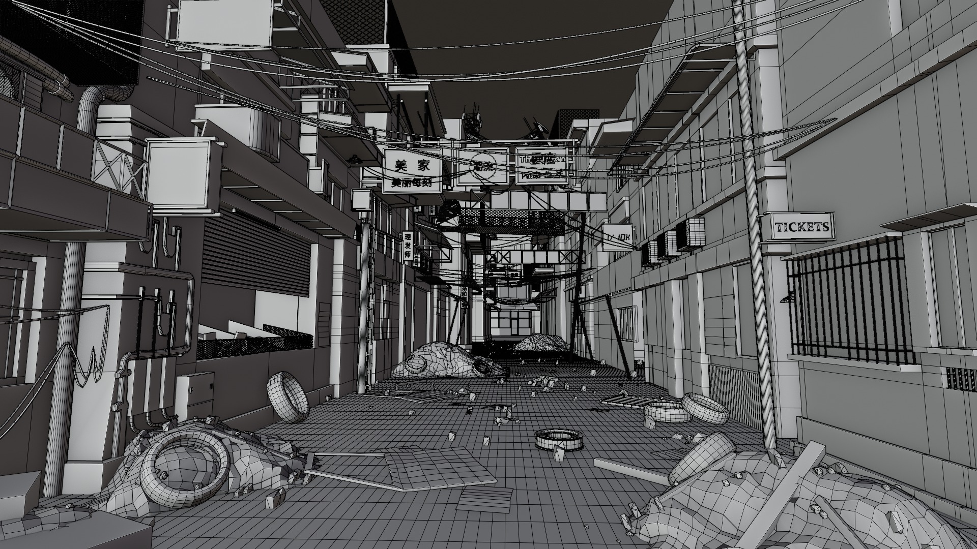 Abandoned town 3D model_13