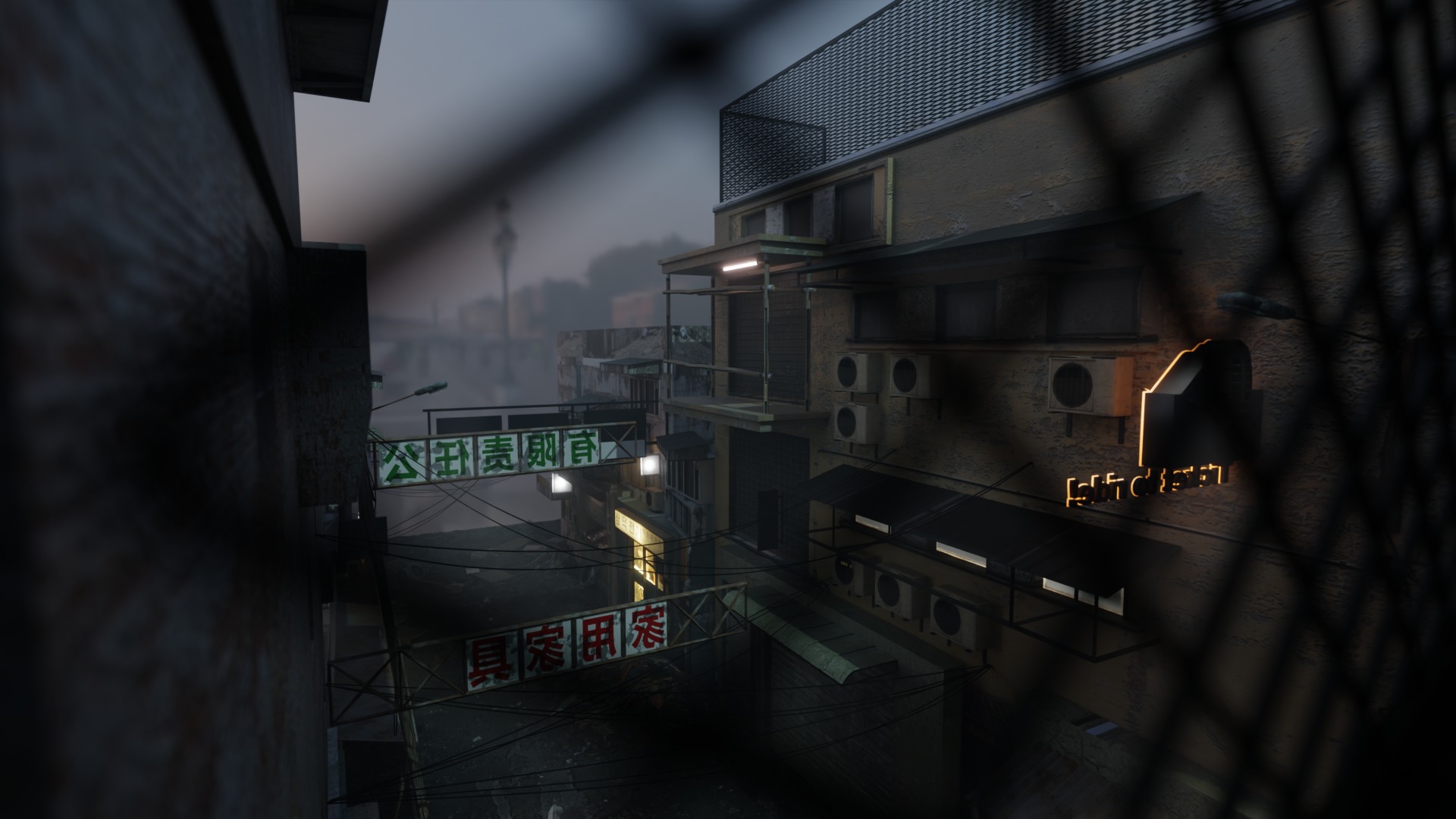 Abandoned town 3D model_4