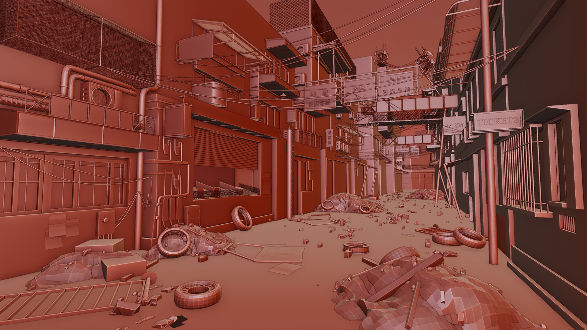 Abandoned town 3D model_18