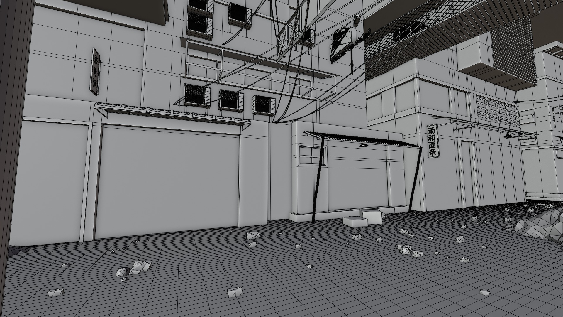 Abandoned town 3D model_17