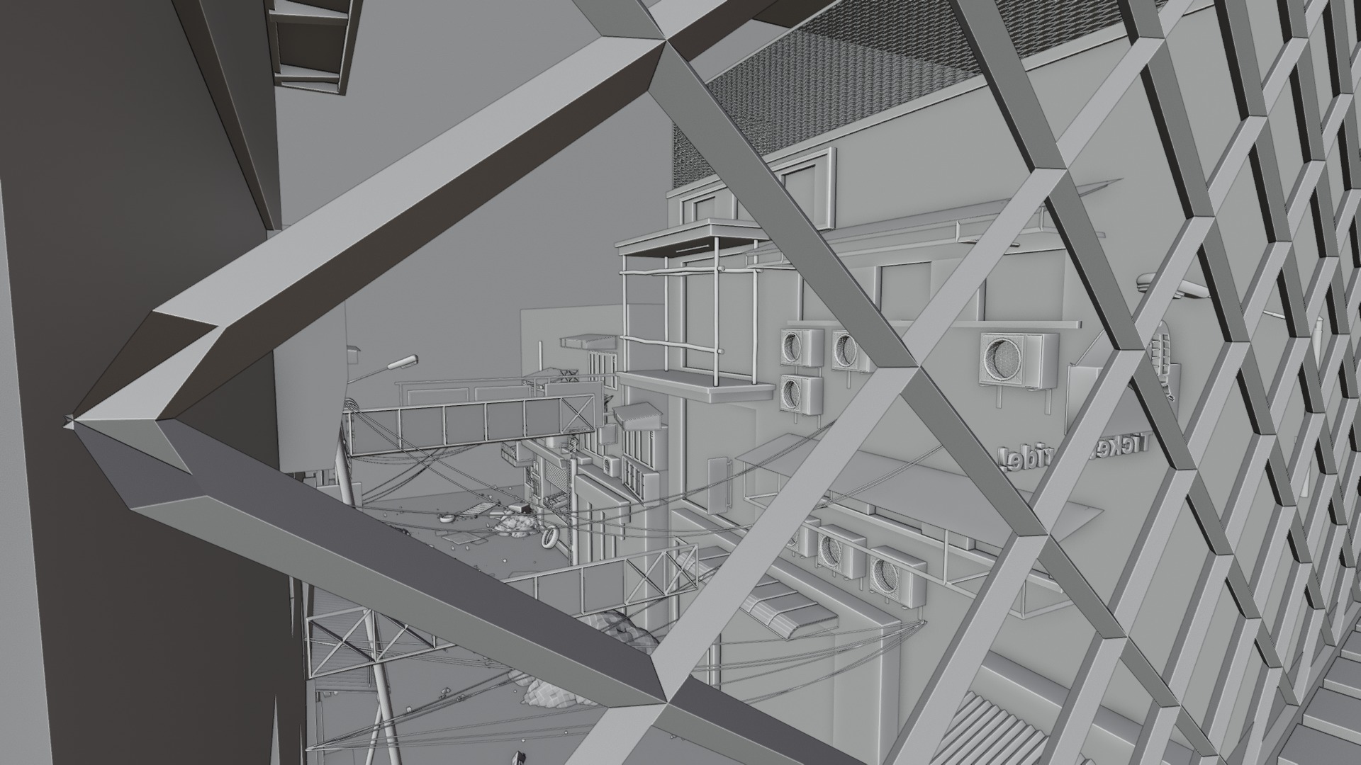 Abandoned town 3D model_10