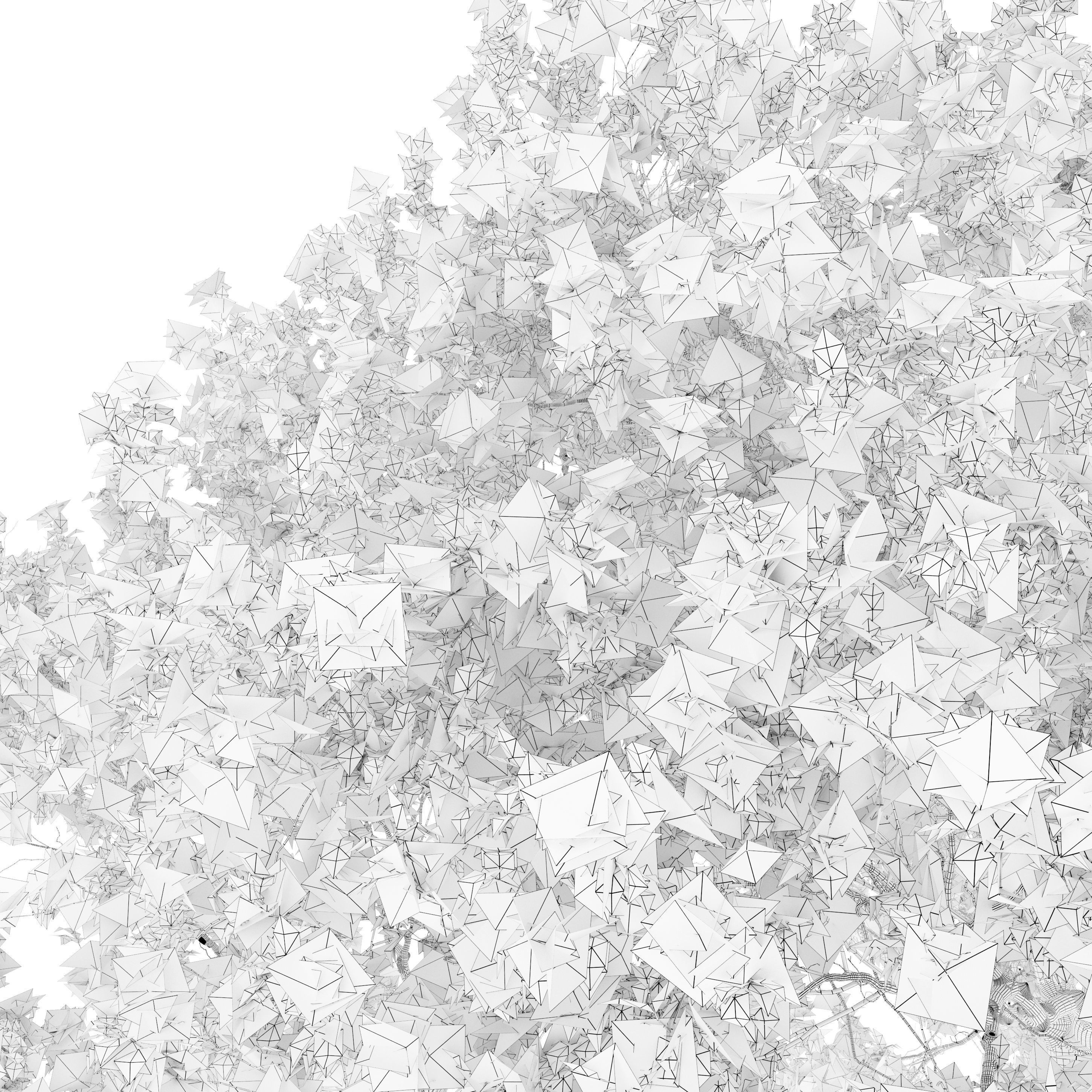 Flowering crab apple 3D model_3