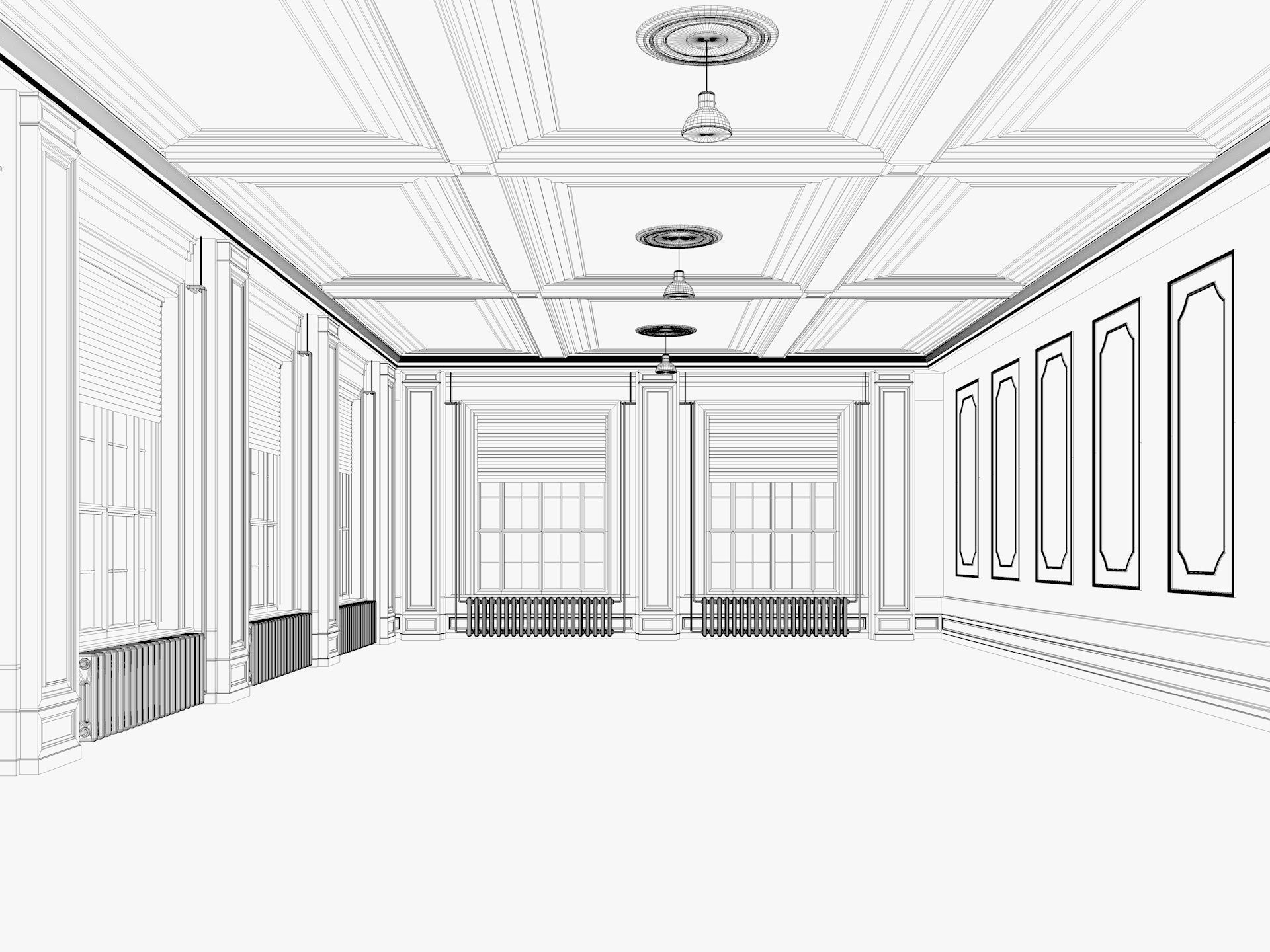 Loft interior 8 3D model_9