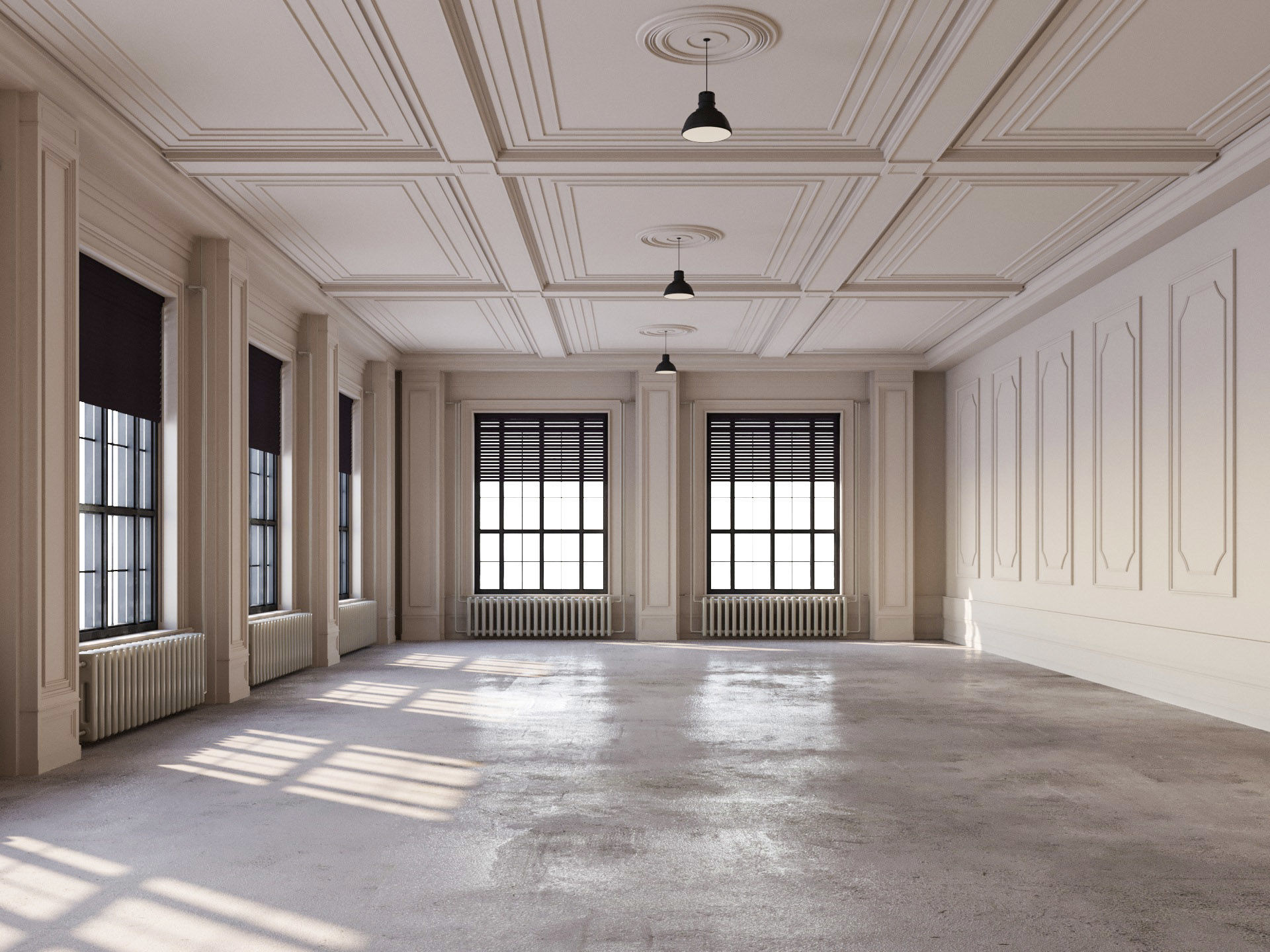 Loft interior 8 3D model_1