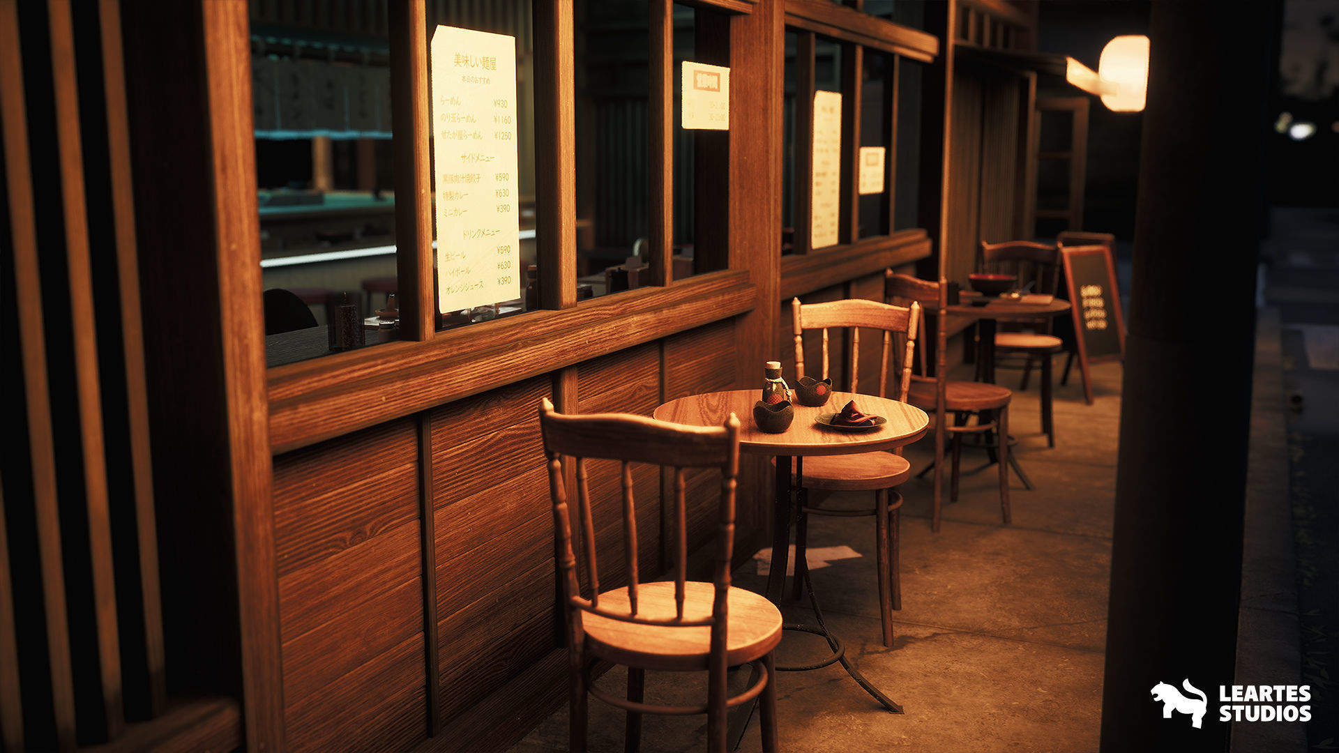 Ramen Restaurant Environment Low-poly 3D model_18