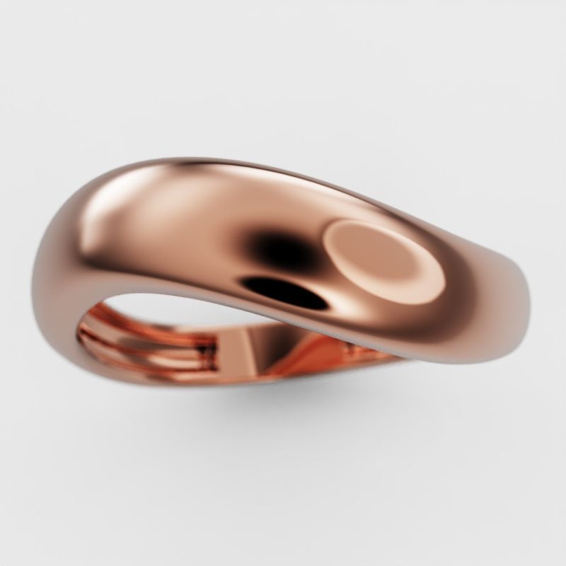 Wave ring 3D print model_13