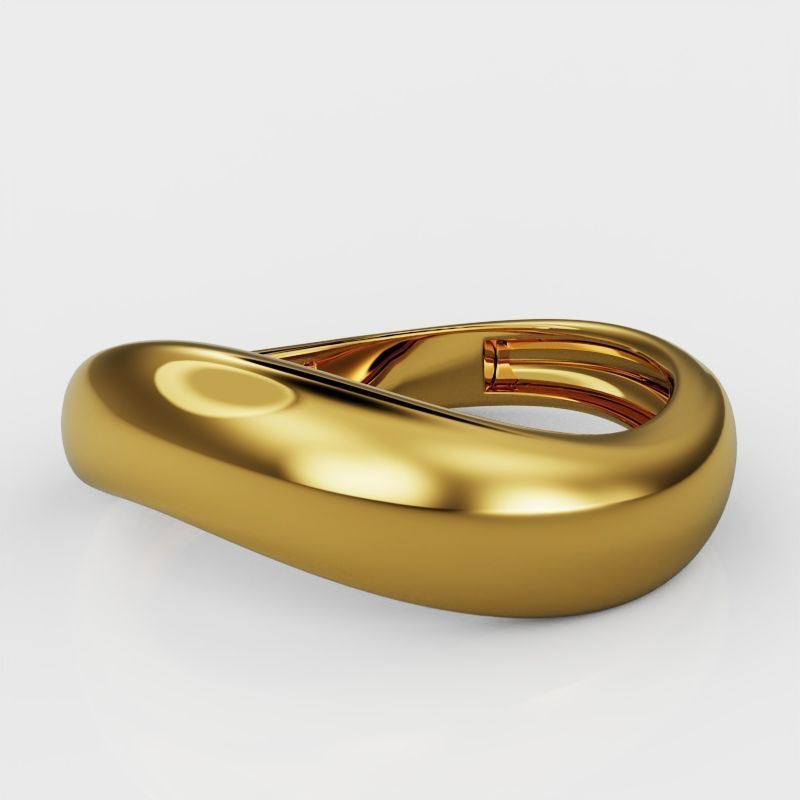 Wave ring 3D print model_1