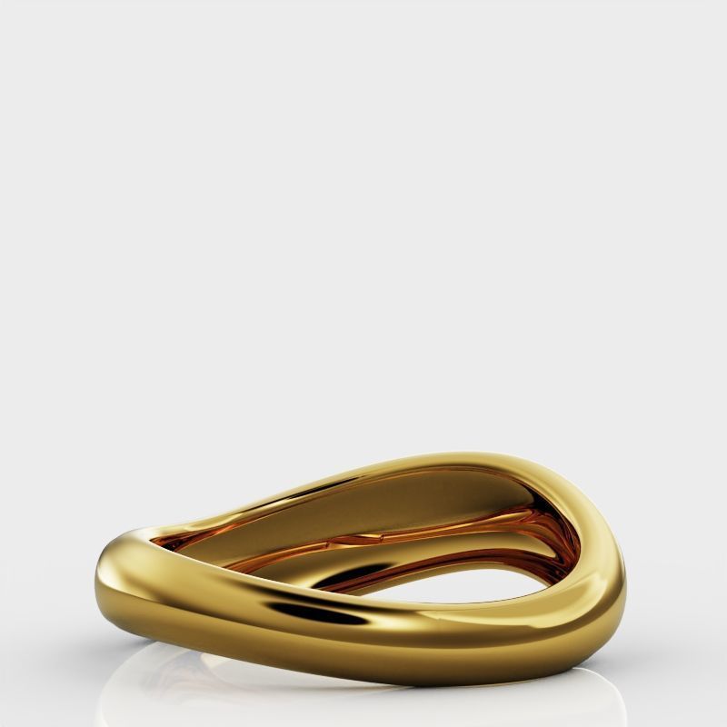 Wave ring 3D print model_6