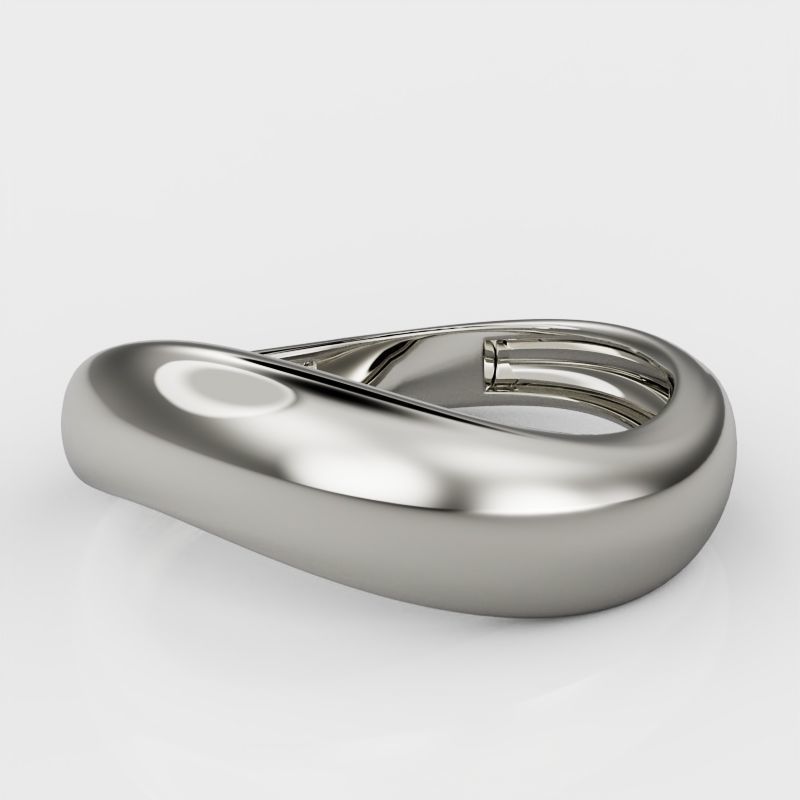 Wave ring 3D print model_29