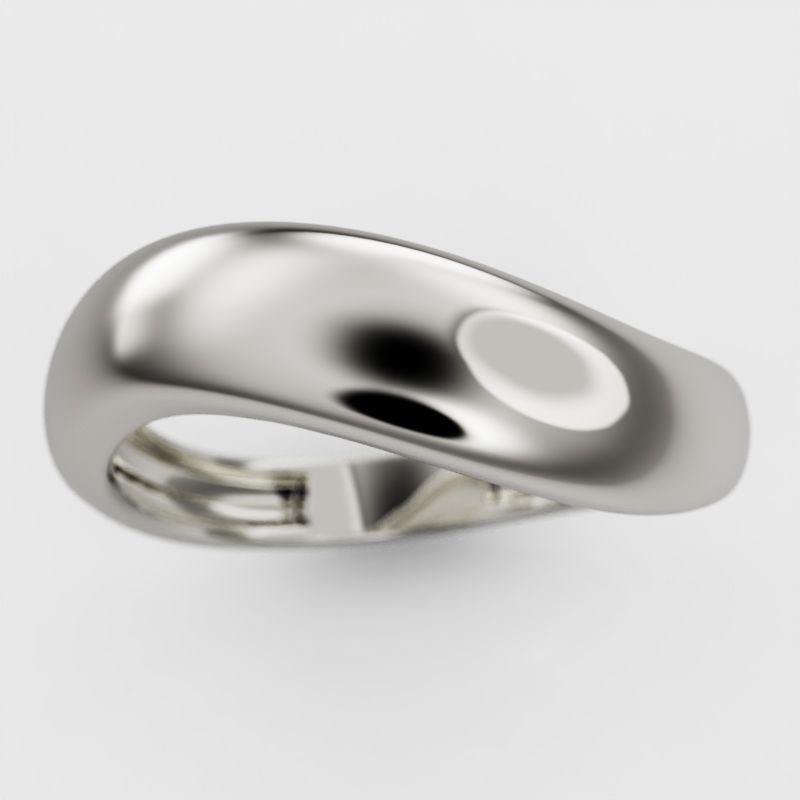 Wave ring 3D print model_17