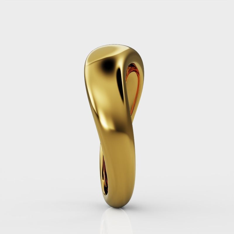 Wave ring 3D print model_3