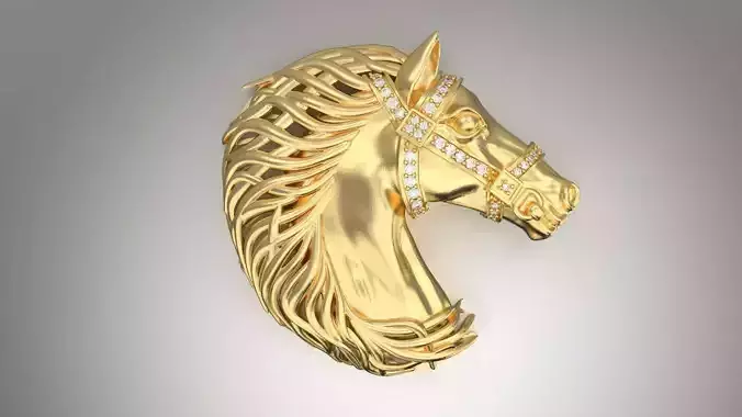 horse head pendant
