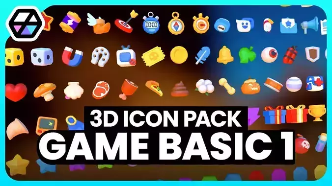 3D Icons - Game Basic 1