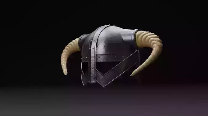 VIKING HELMET 3D LOW POLY
