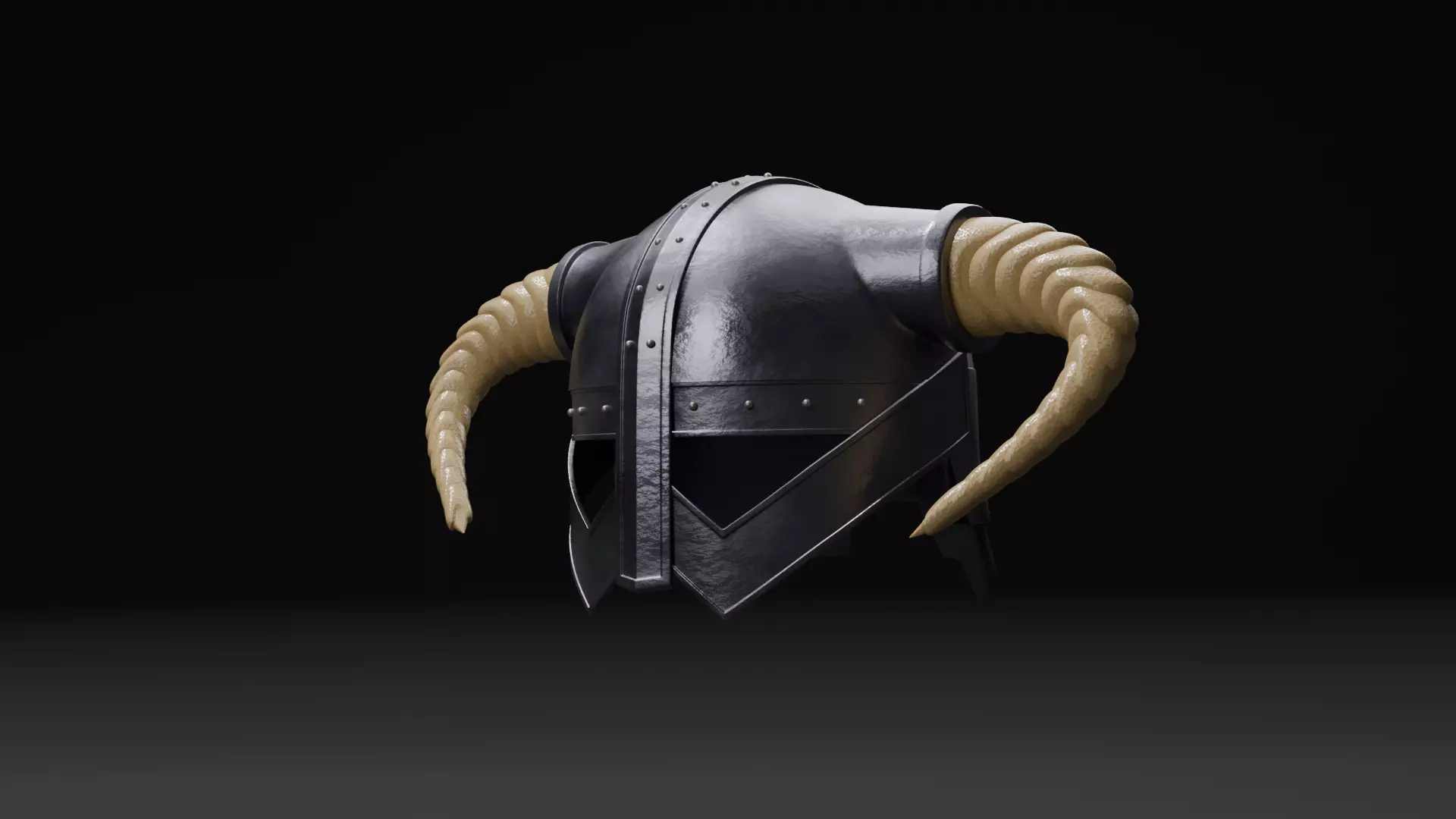 VIKING HELMET 3D LOW POLY Low-poly 3D model_0