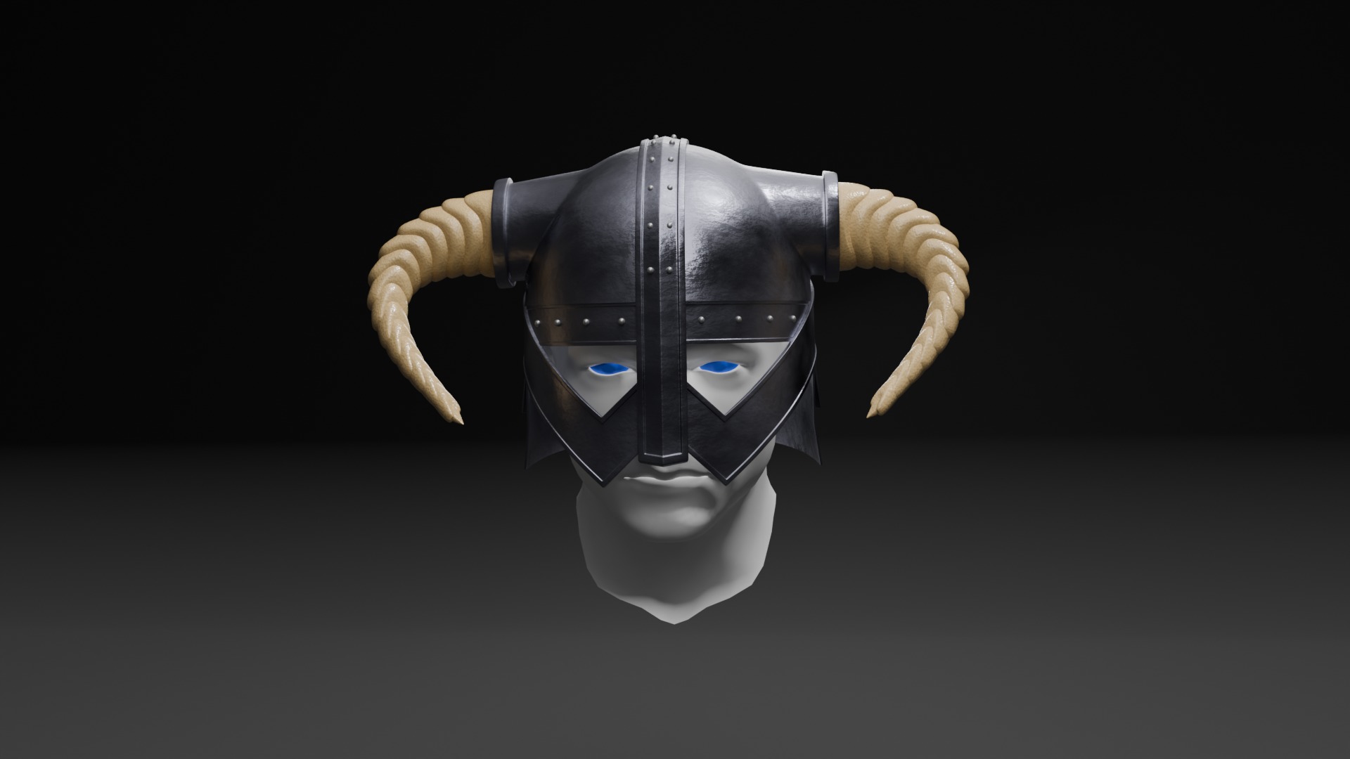 VIKING HELMET 3D LOW POLY Low-poly 3D model_4