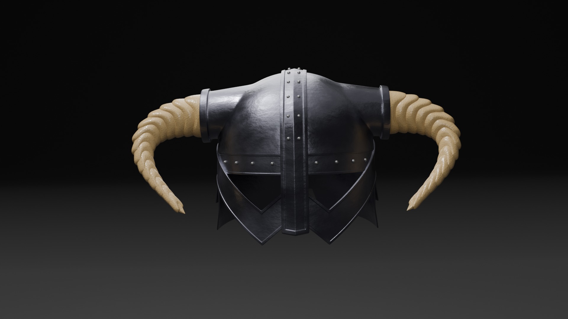 VIKING HELMET 3D LOW POLY Low-poly 3D model_1