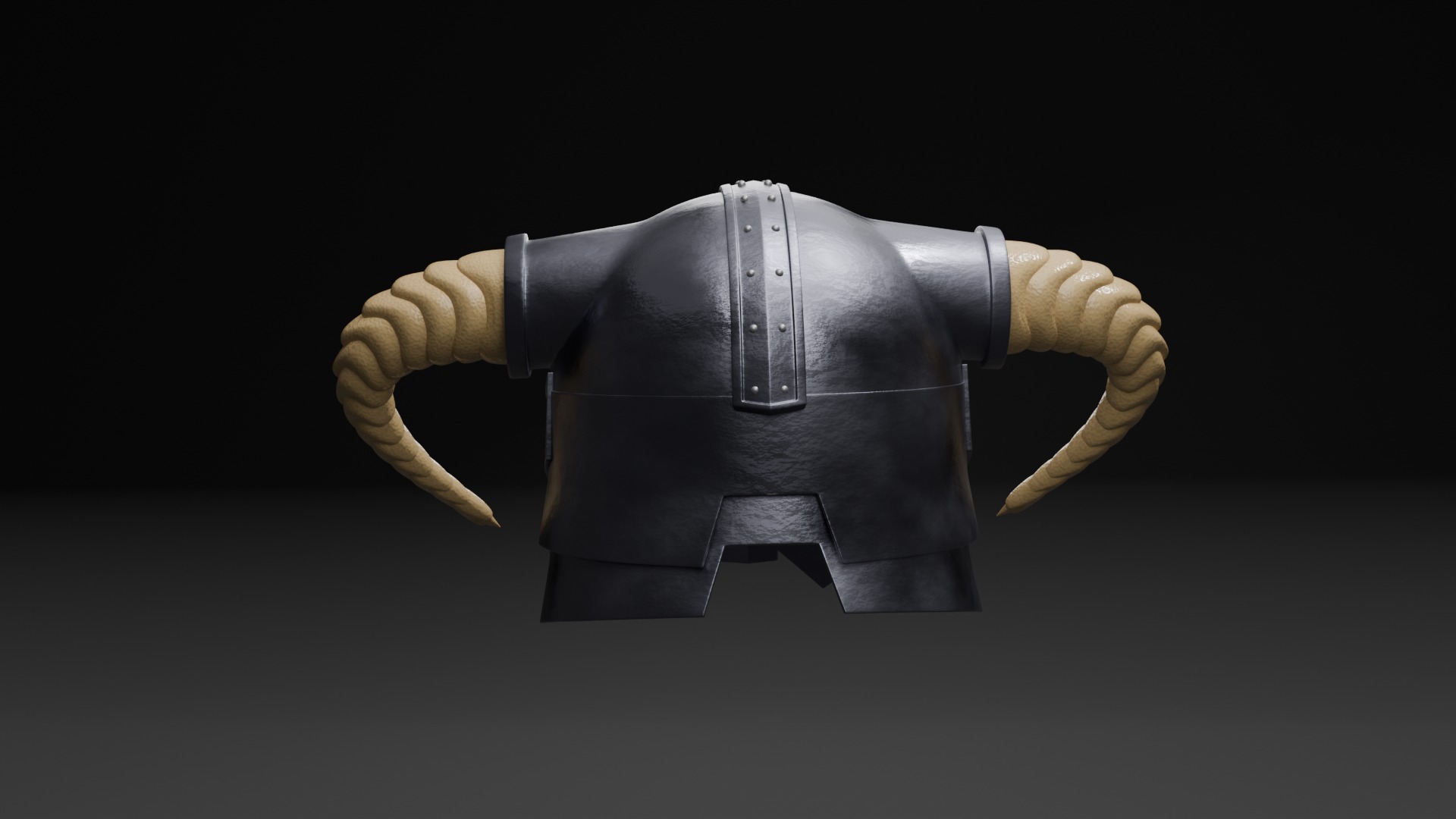 VIKING HELMET 3D LOW POLY Low-poly 3D model_3