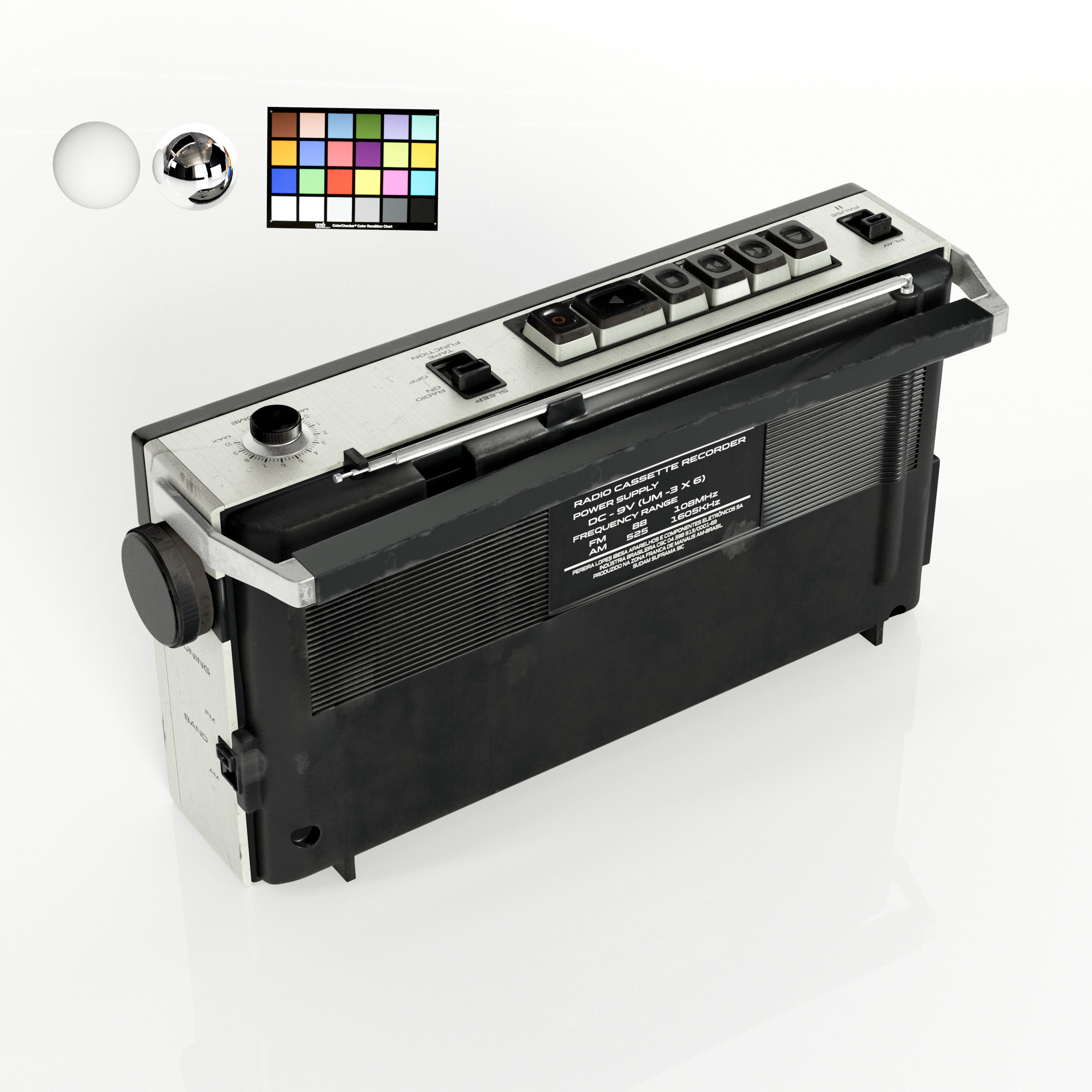 Radio Sanyo M1700F 3D model_2