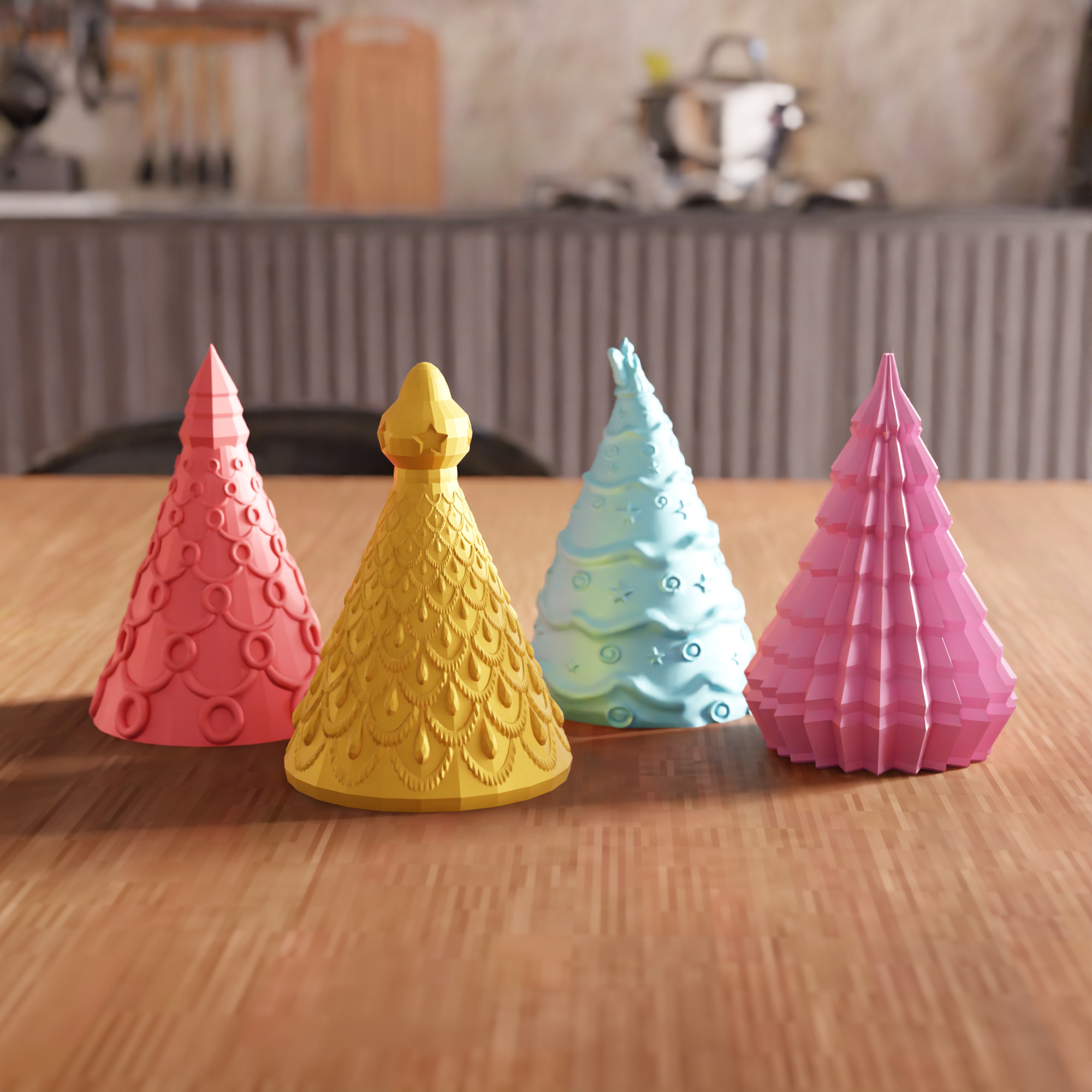 Christmas Tree Pack STL File - 107 3D print model_2