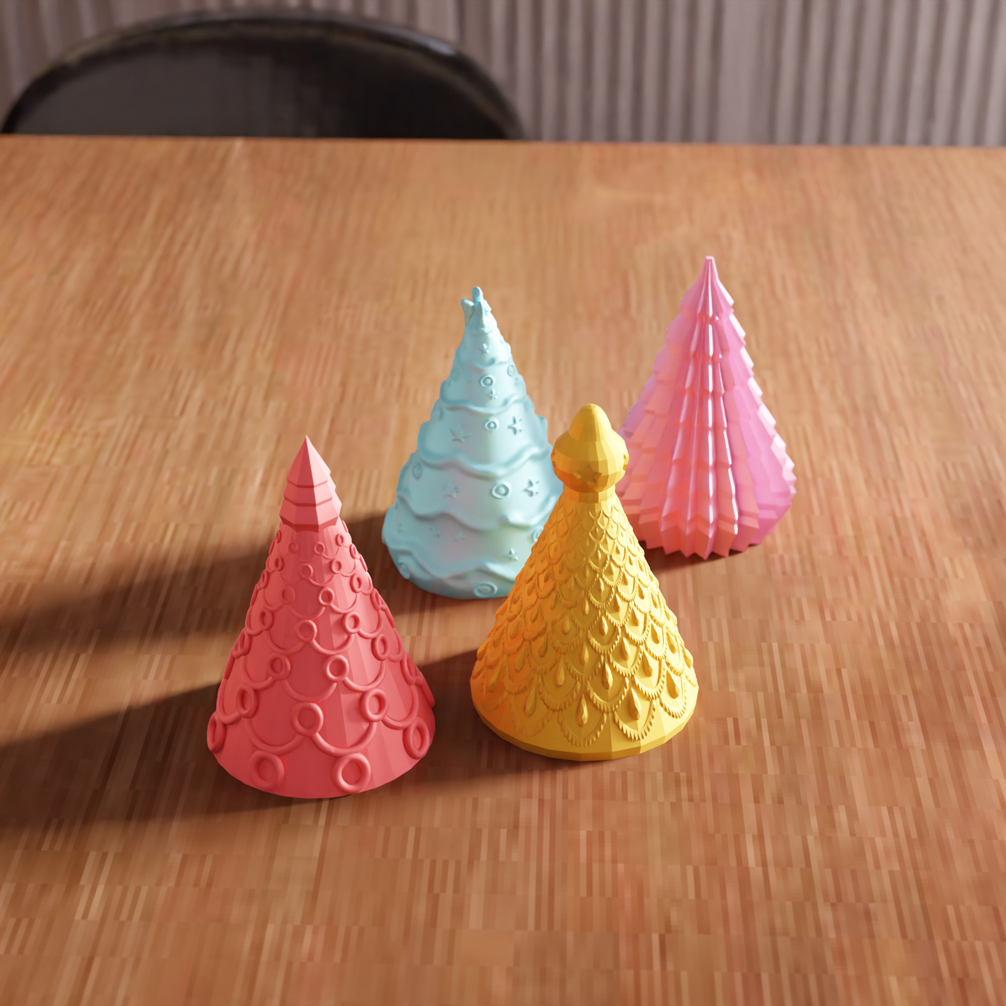 Christmas Tree Pack STL File - 107 3D print model_3