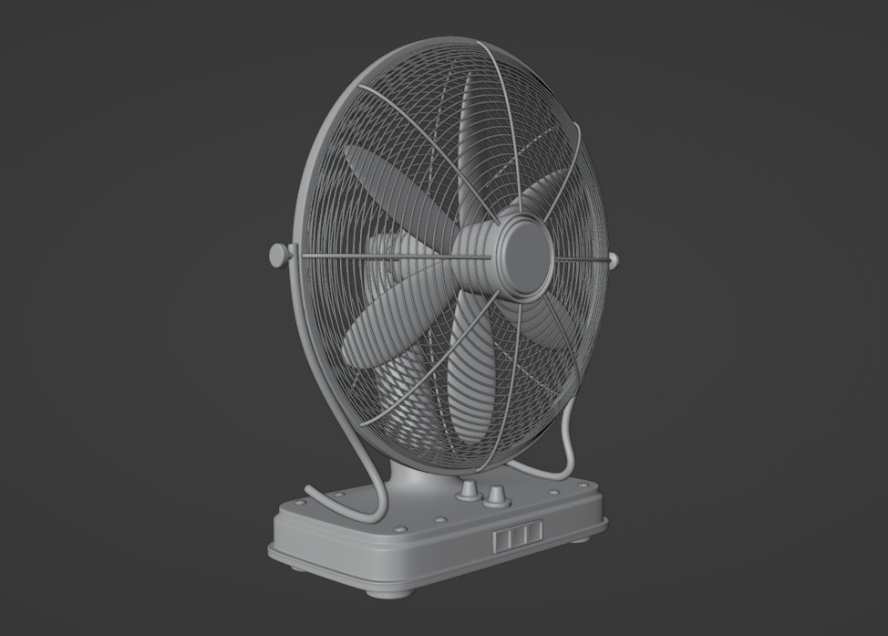 Floor Fan 3D model_6