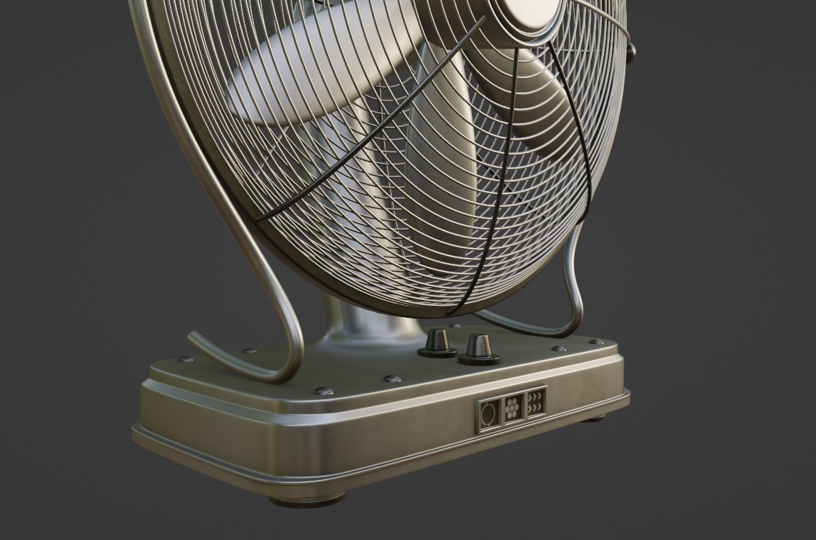 Floor Fan 3D model_5