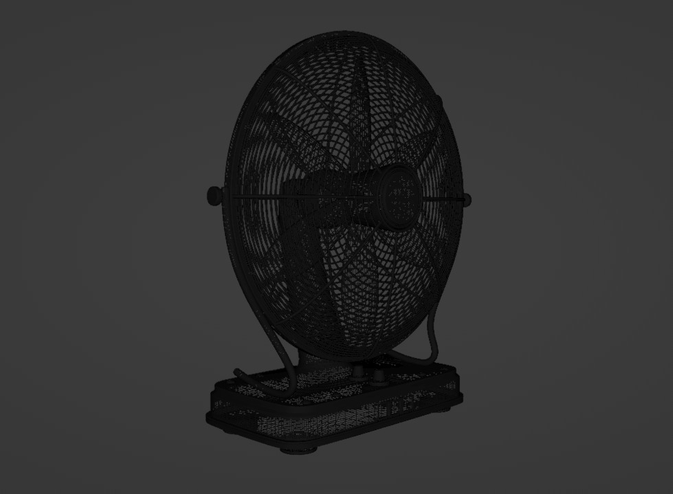 Floor Fan 3D model_7