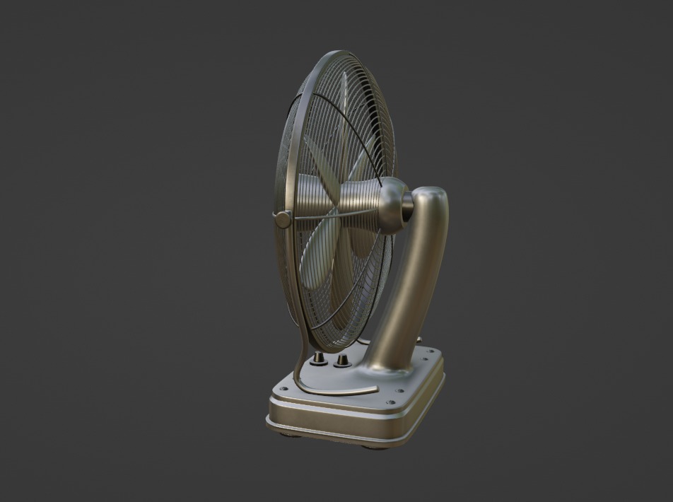 Floor Fan 3D model_3