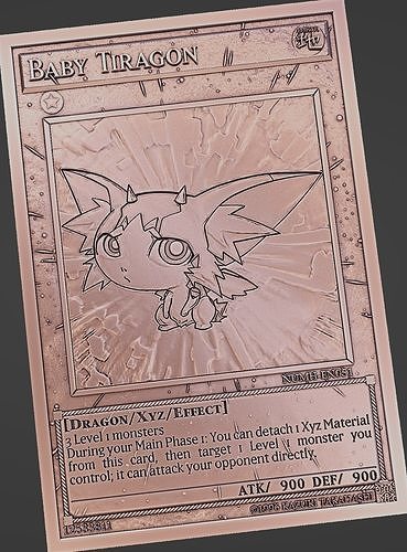 Baby Tiragon - yu-gi-oh Free 3D print model