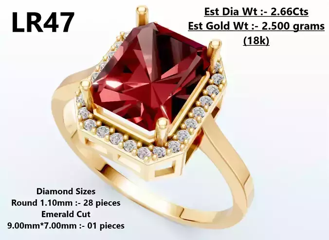 Lightweight Diamond Ring