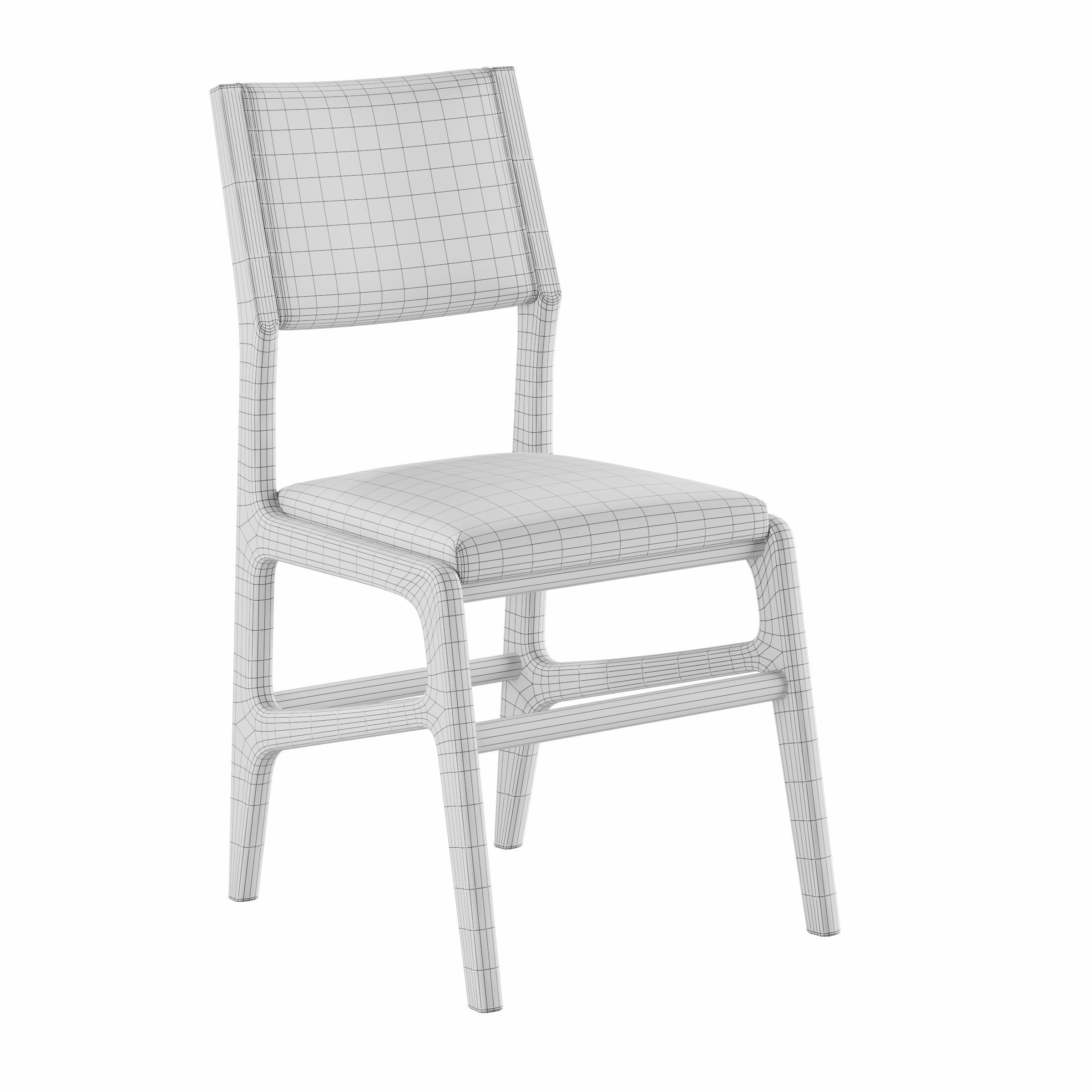 Gio Ponti Chair model no687 3D model_4