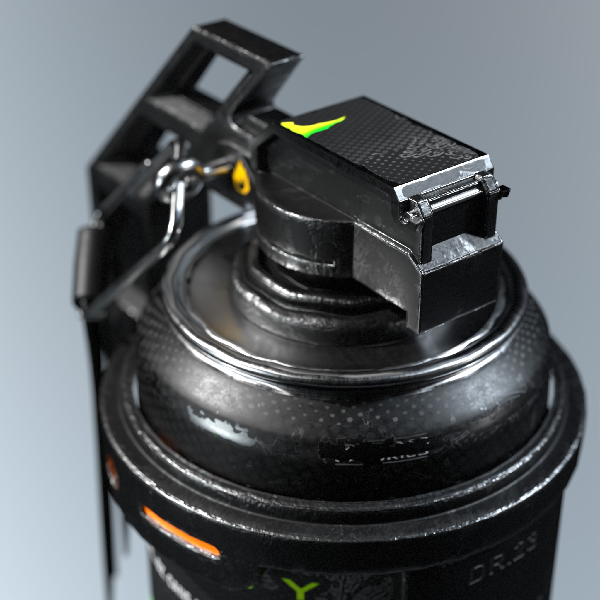 Flash Bomb Low-poly 3D model_4