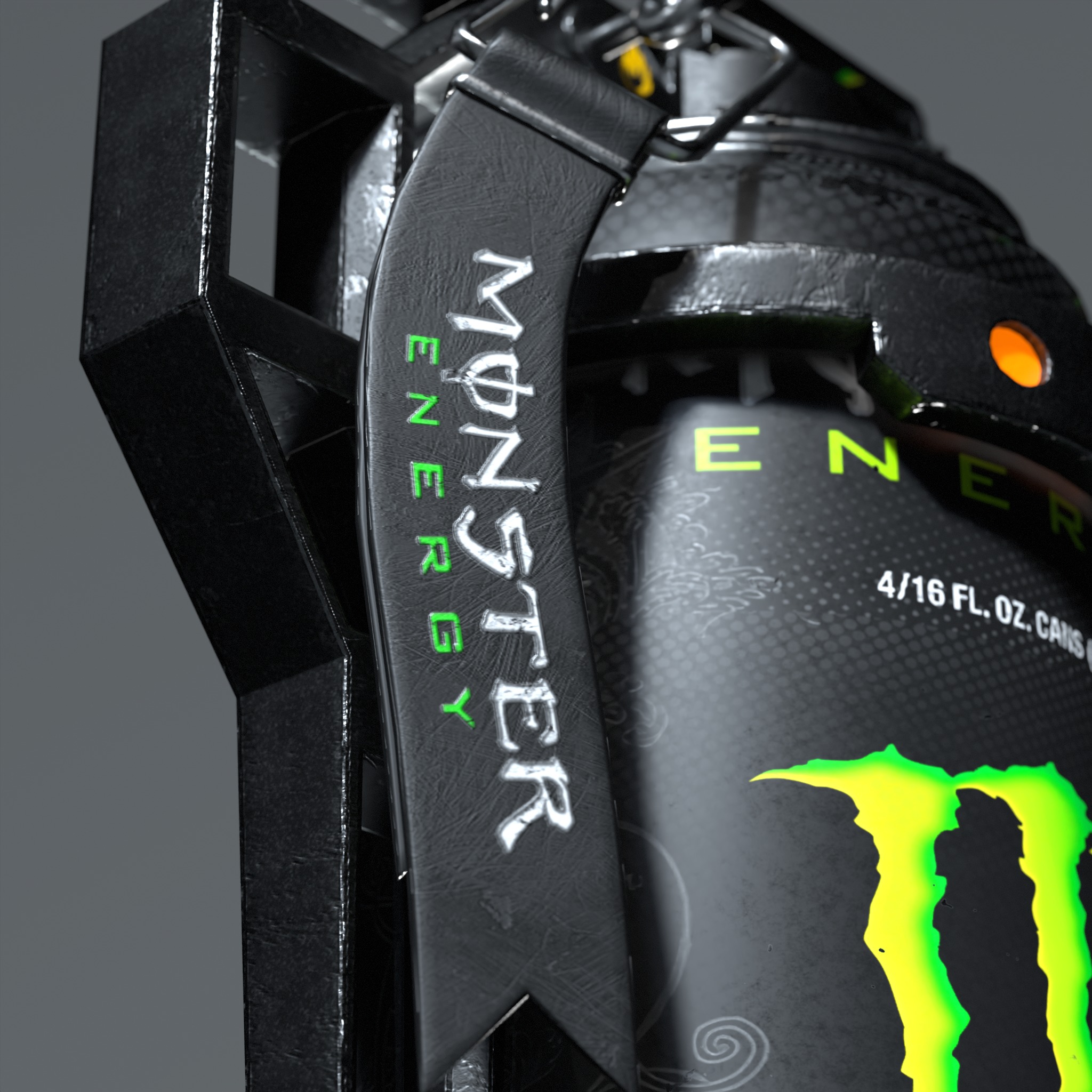 Flash Bomb Low-poly 3D model_3